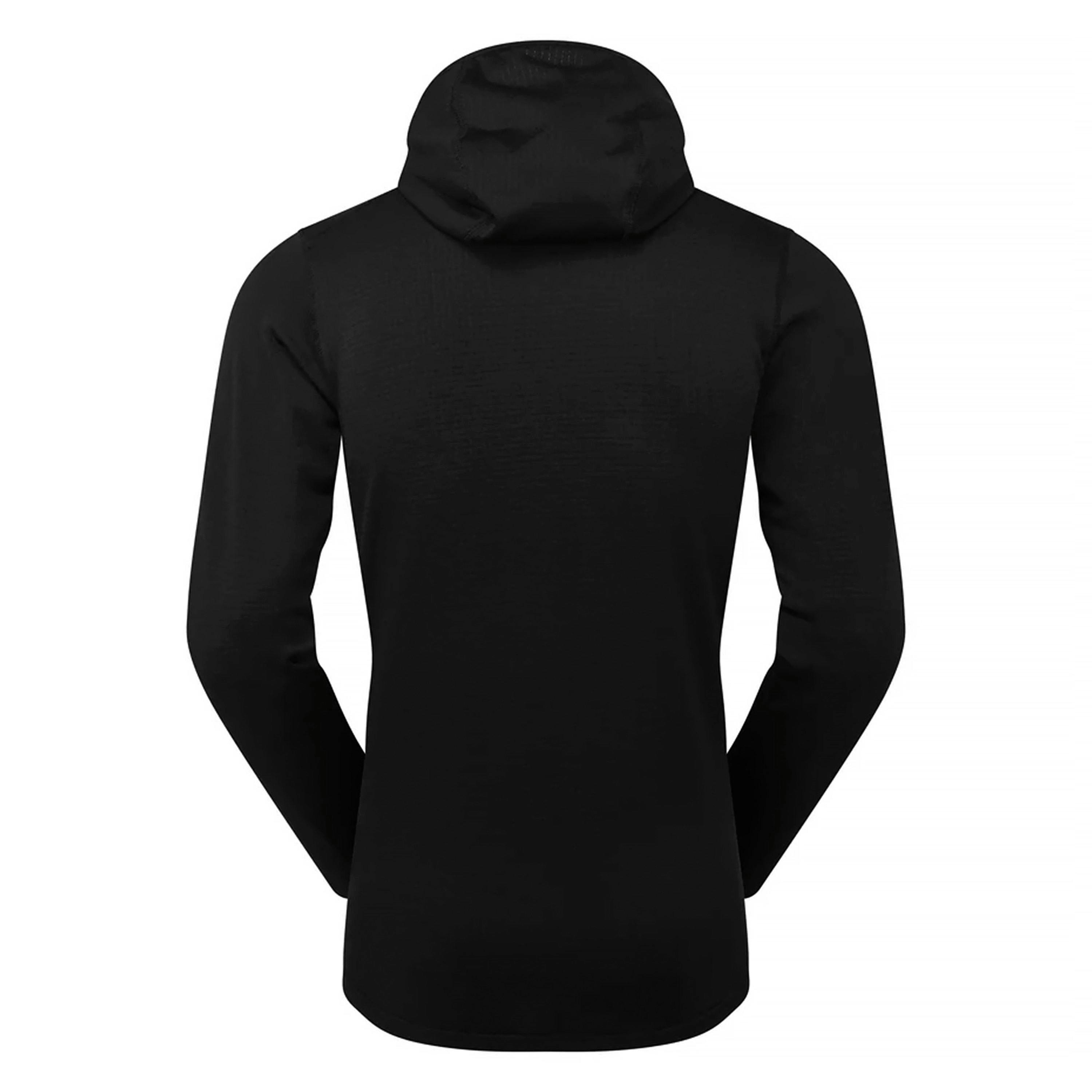 Mens Soft Fleece Top Hoody with Full Zip and Thumb Loops for Hiking , view 2 of 5