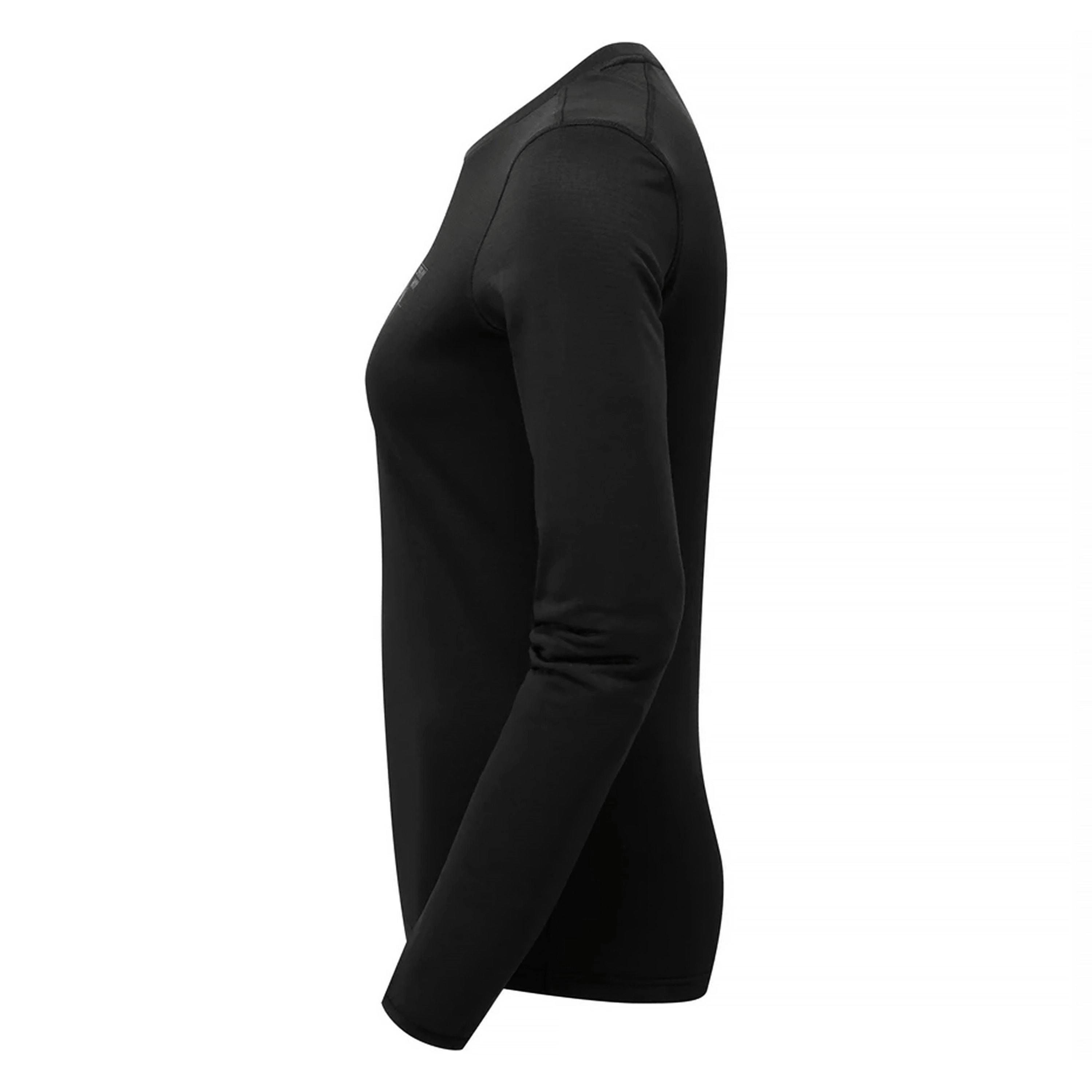 Ladies Fleece Crew Neck Top with Thumb Loops for Winter Hiking , view 3 of 5