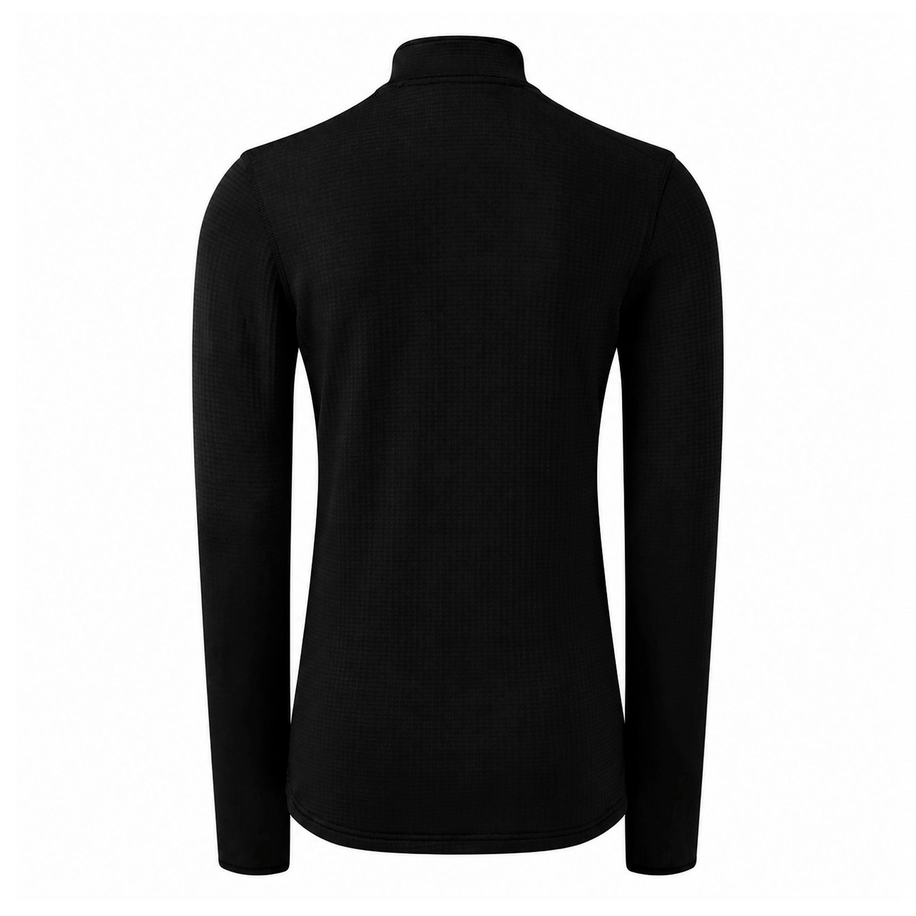 Ladies Fleece Half Zip Top with Thumb Loops Winter Hiking Wear , view 2 of 5