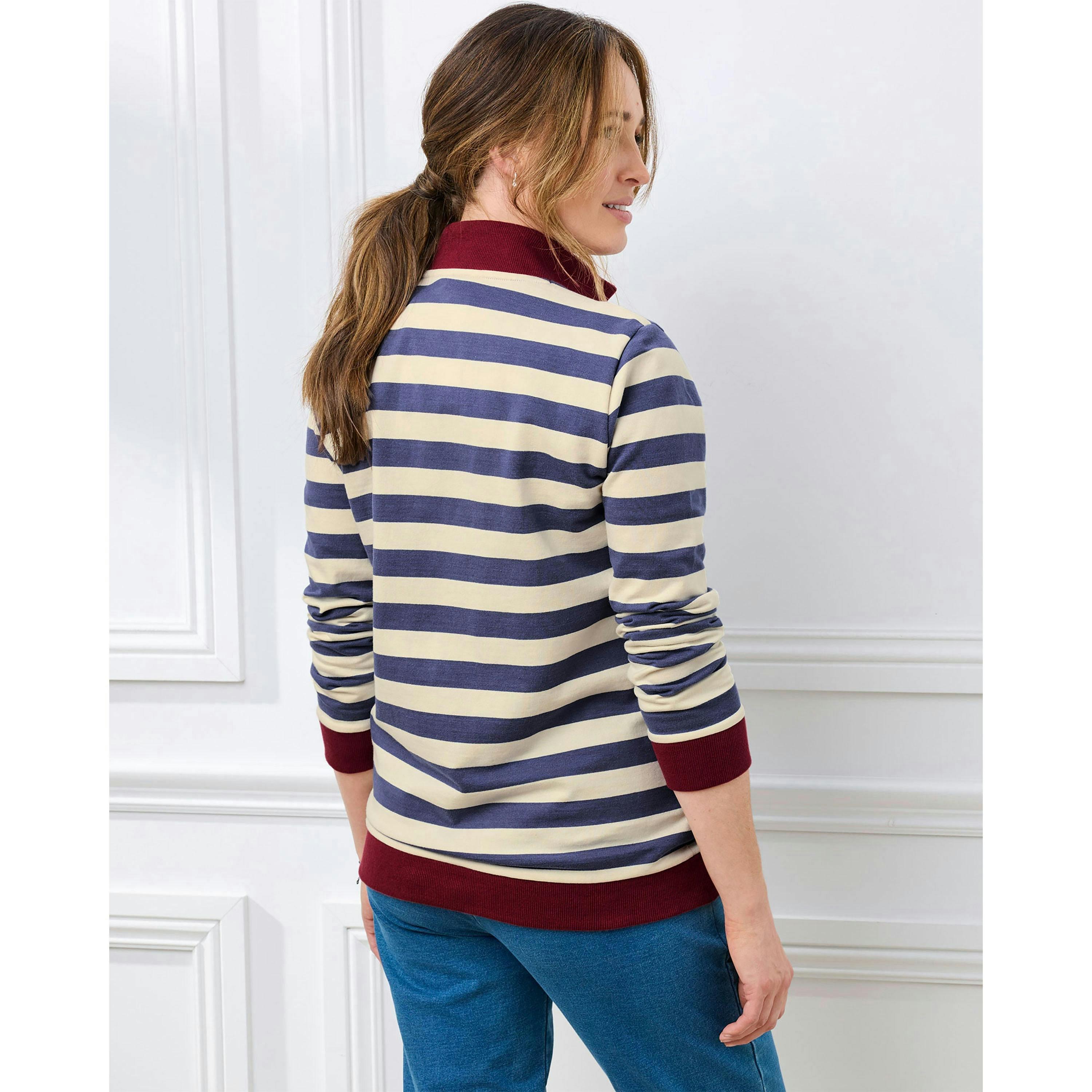 Cotton Traders Zip Neck Sweatshirt , view 2 of 3