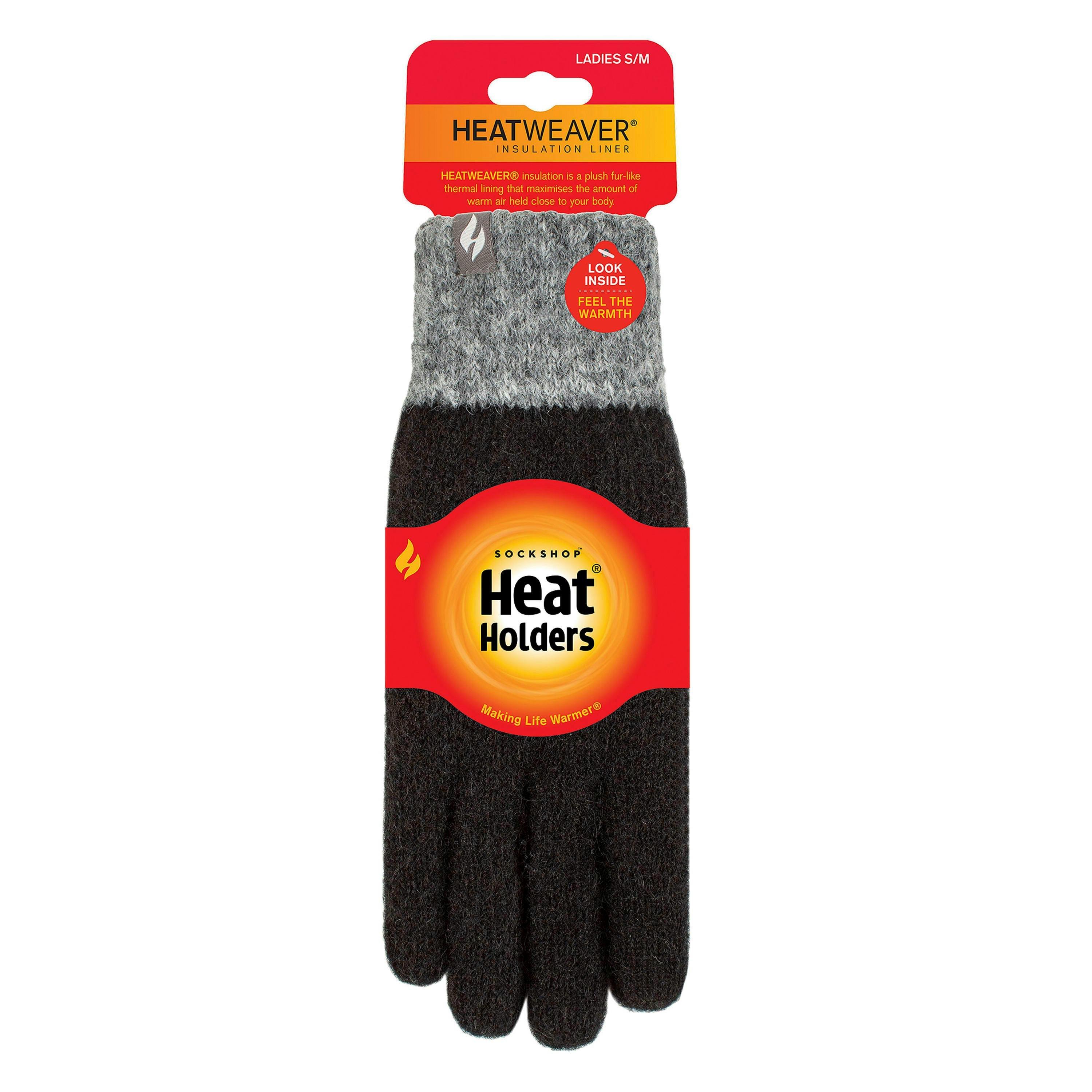 Ladies Skye Textured Yarn Gloves Warm Winter Cosy Knit Gloves , view 2 of 5