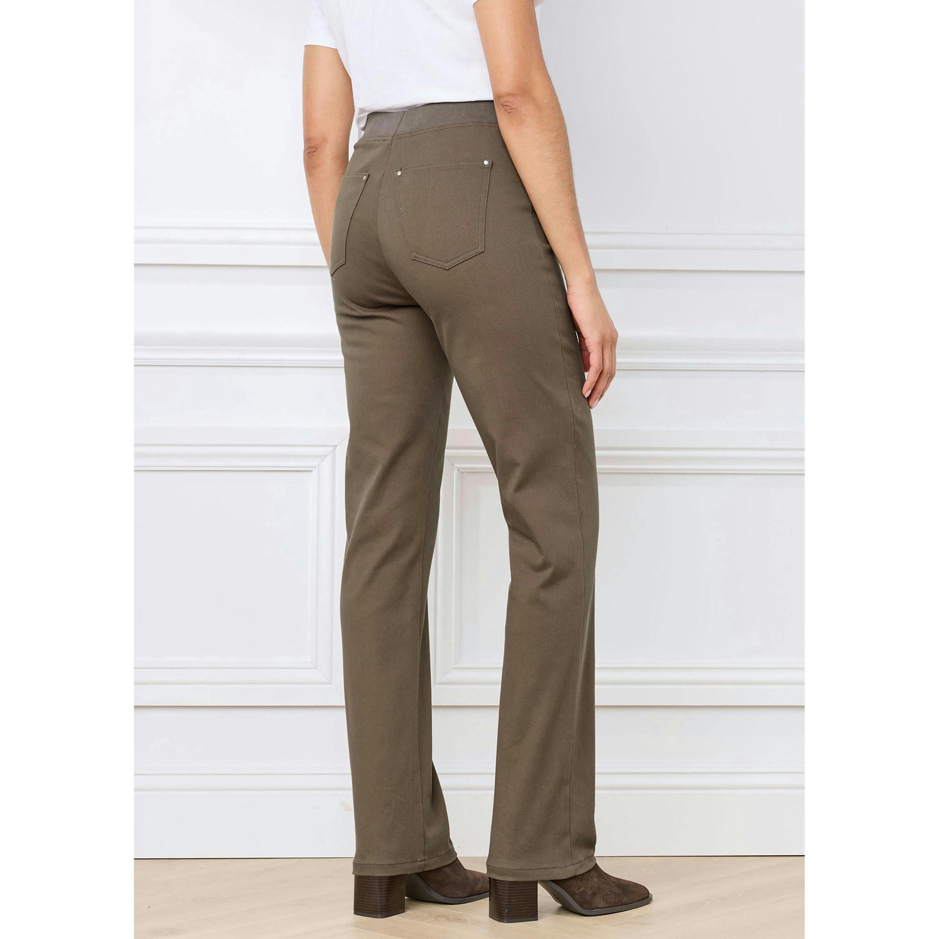Cotton Traders Premium Pull On Twill Straight Leg Jeans , view 2 of 3