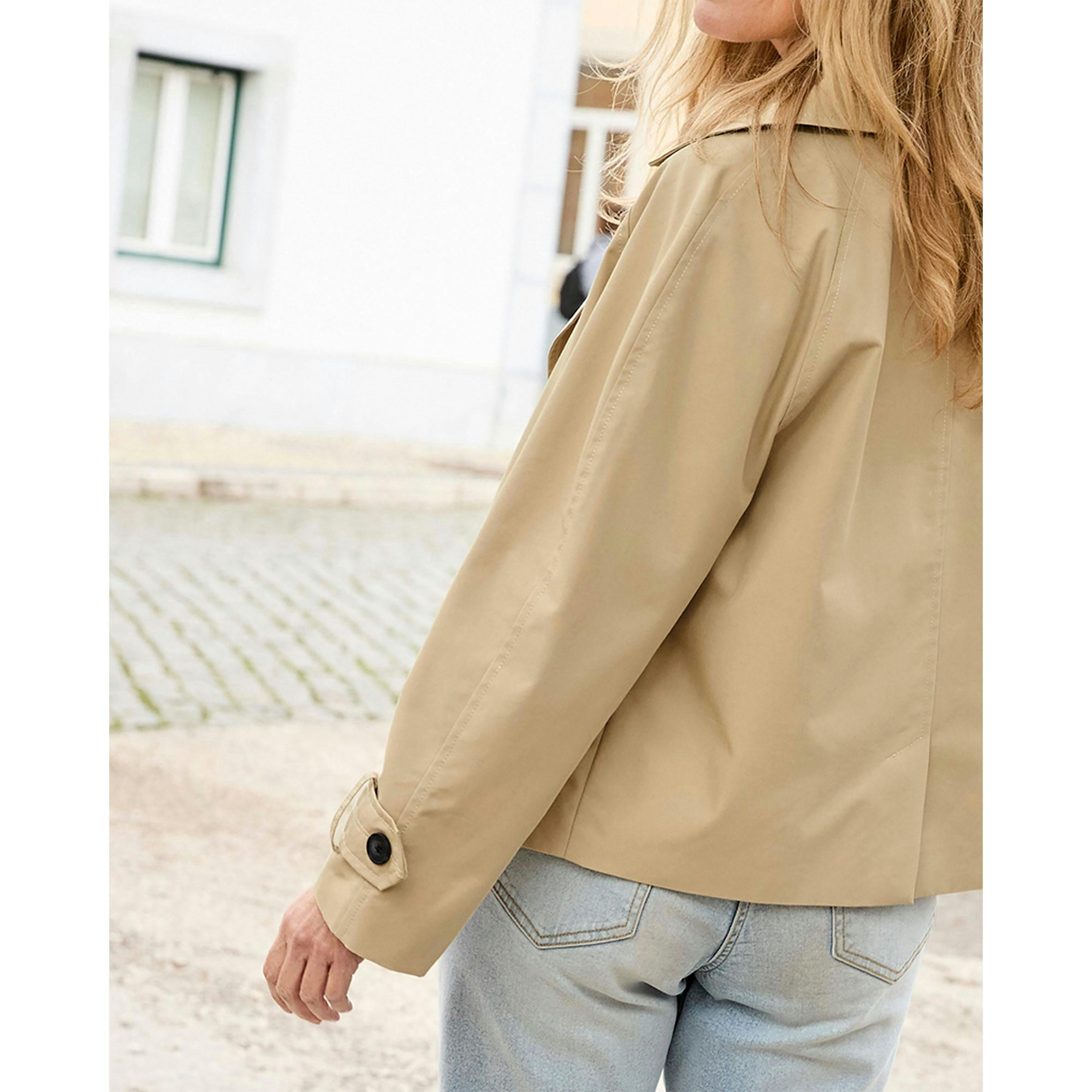Cotton Traders Cropped Trench Jacket , view 3 of 3