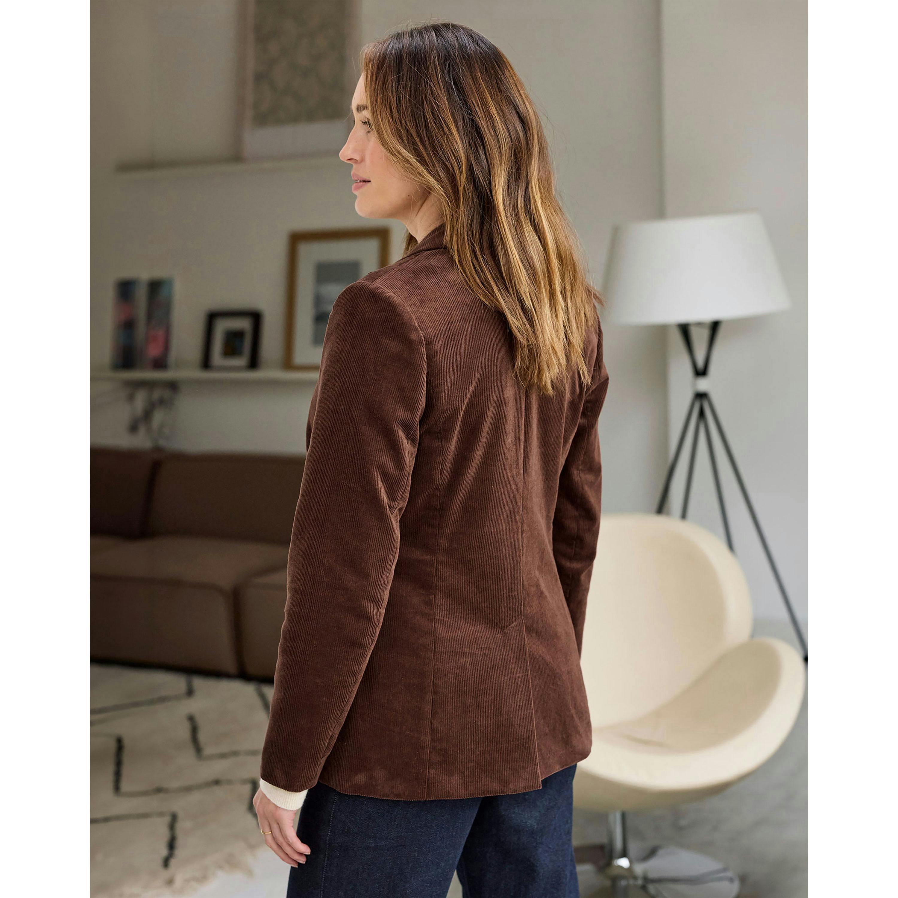 Cotton Traders Single Breasted Cord Blazer , view 2 of 3