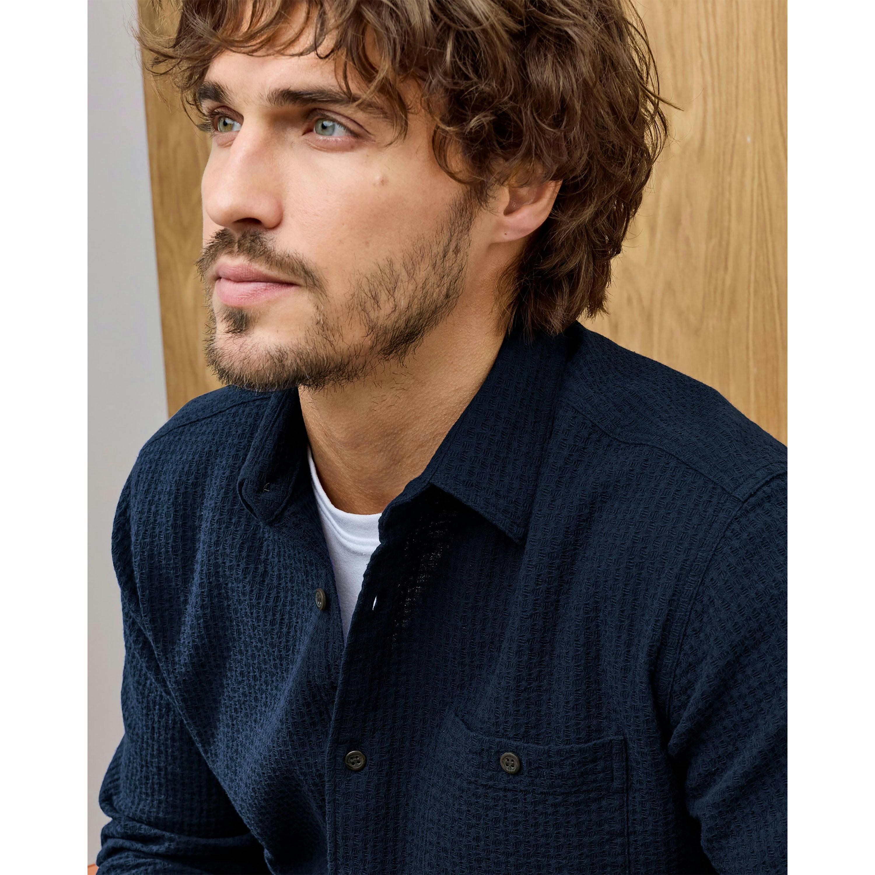 Cotton Traders Signature Long Sleeve Textured Shirt , view 4 of 4