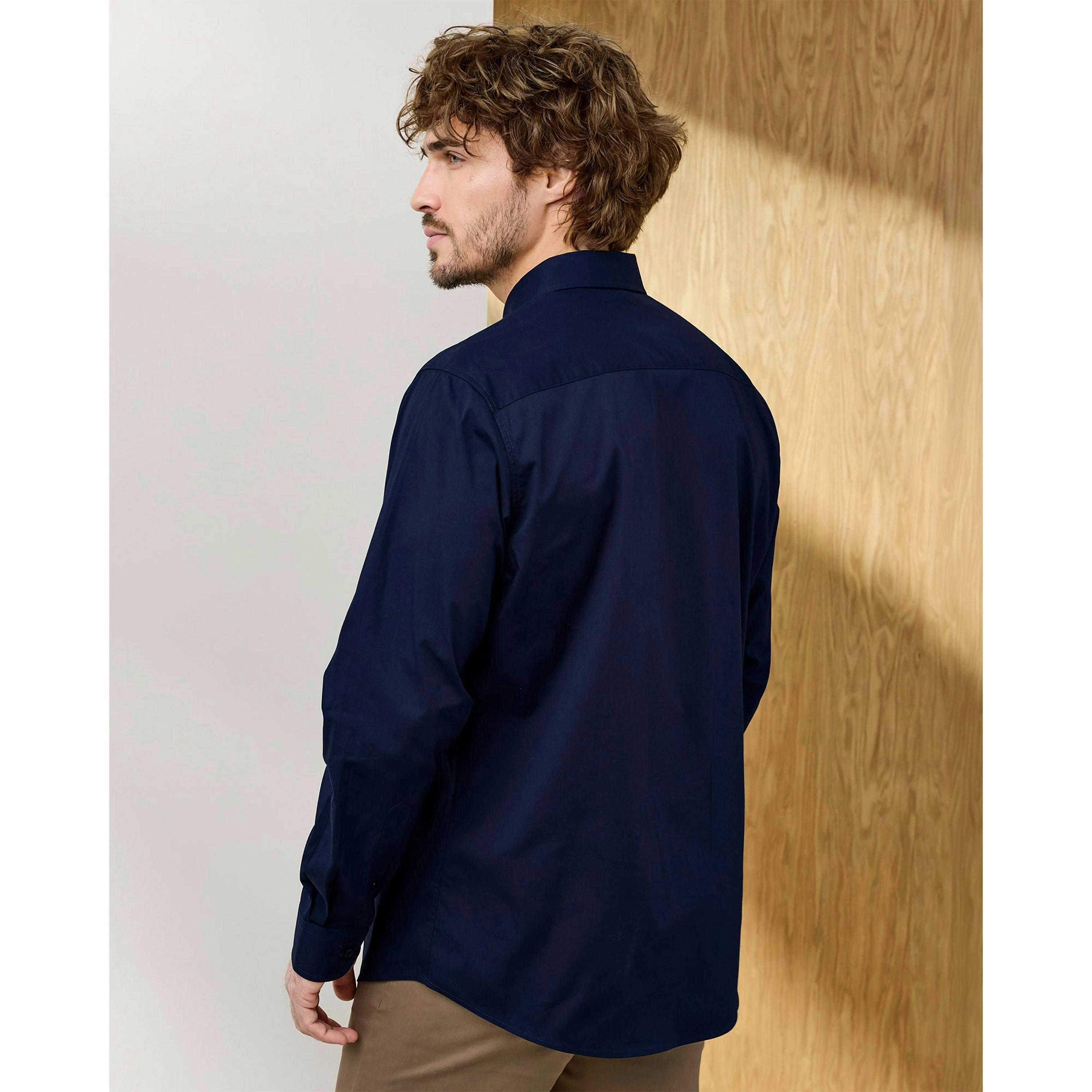 Cotton Traders Signature Long Sleeve Stretch Poplin Shirt , view 2 of 3