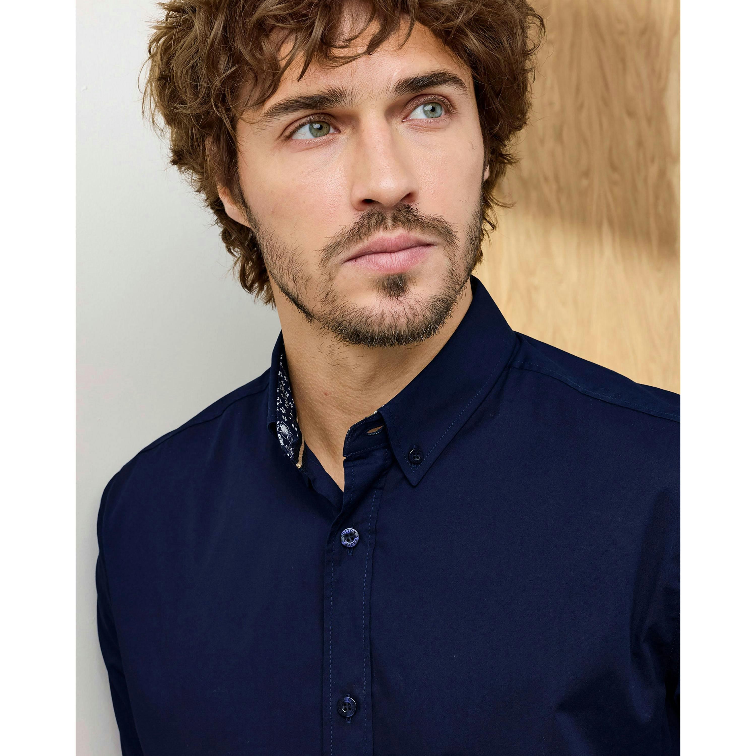 Cotton Traders Signature Long Sleeve Stretch Poplin Shirt , view 3 of 3