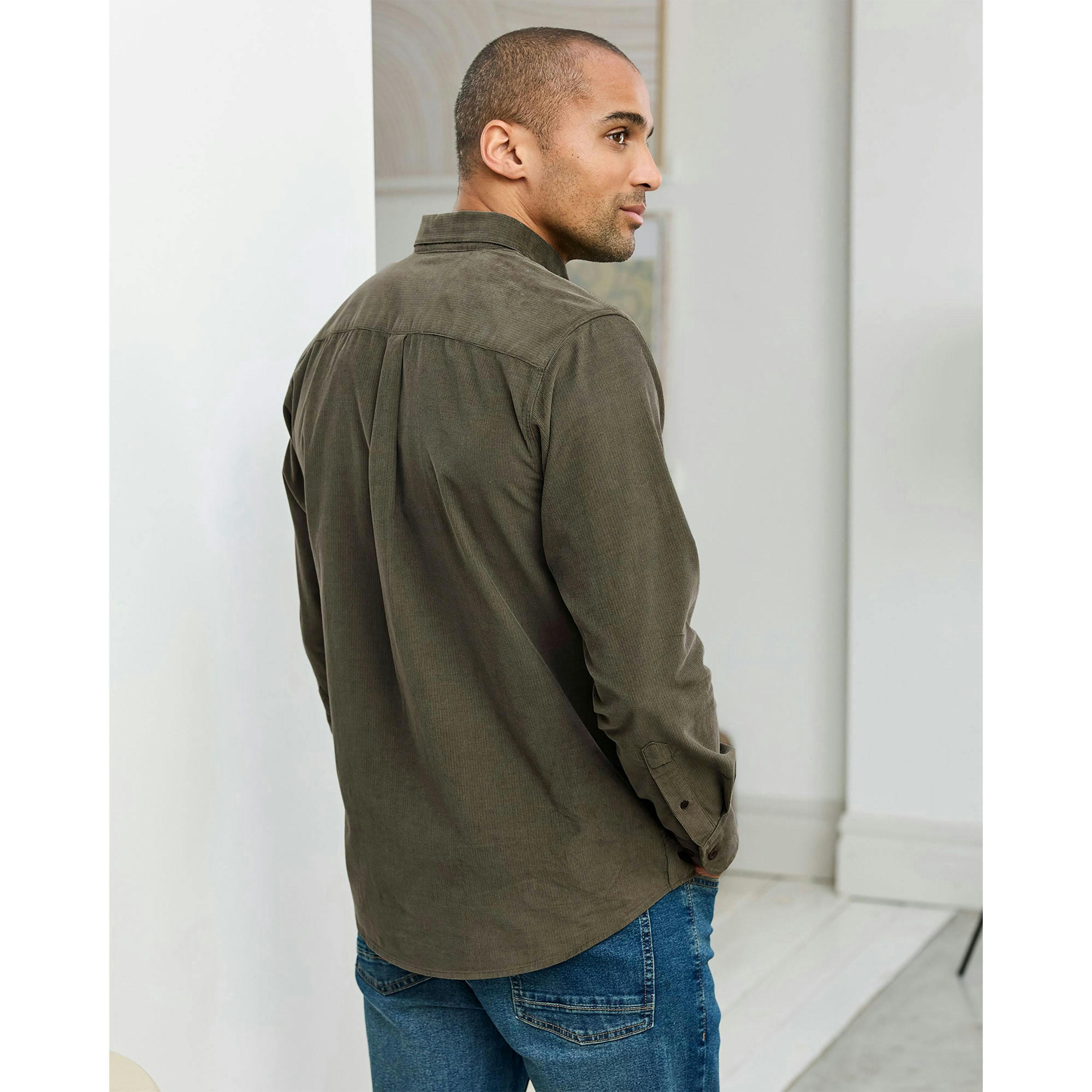 Cotton Traders Long Sleeve Cord Shirt , view 2 of 3