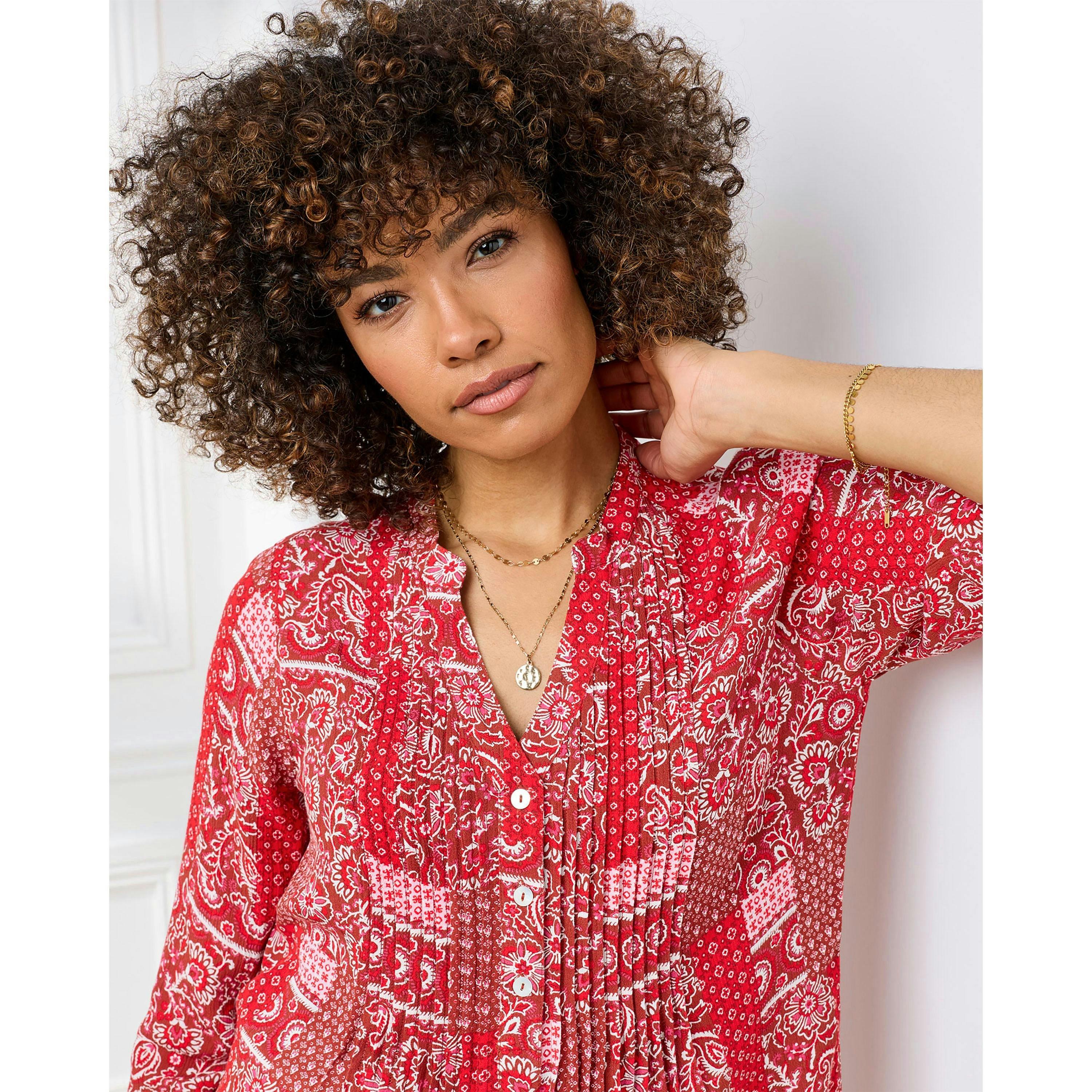 Cotton Traders Printed Crinkle Tunic , view 3 of 3