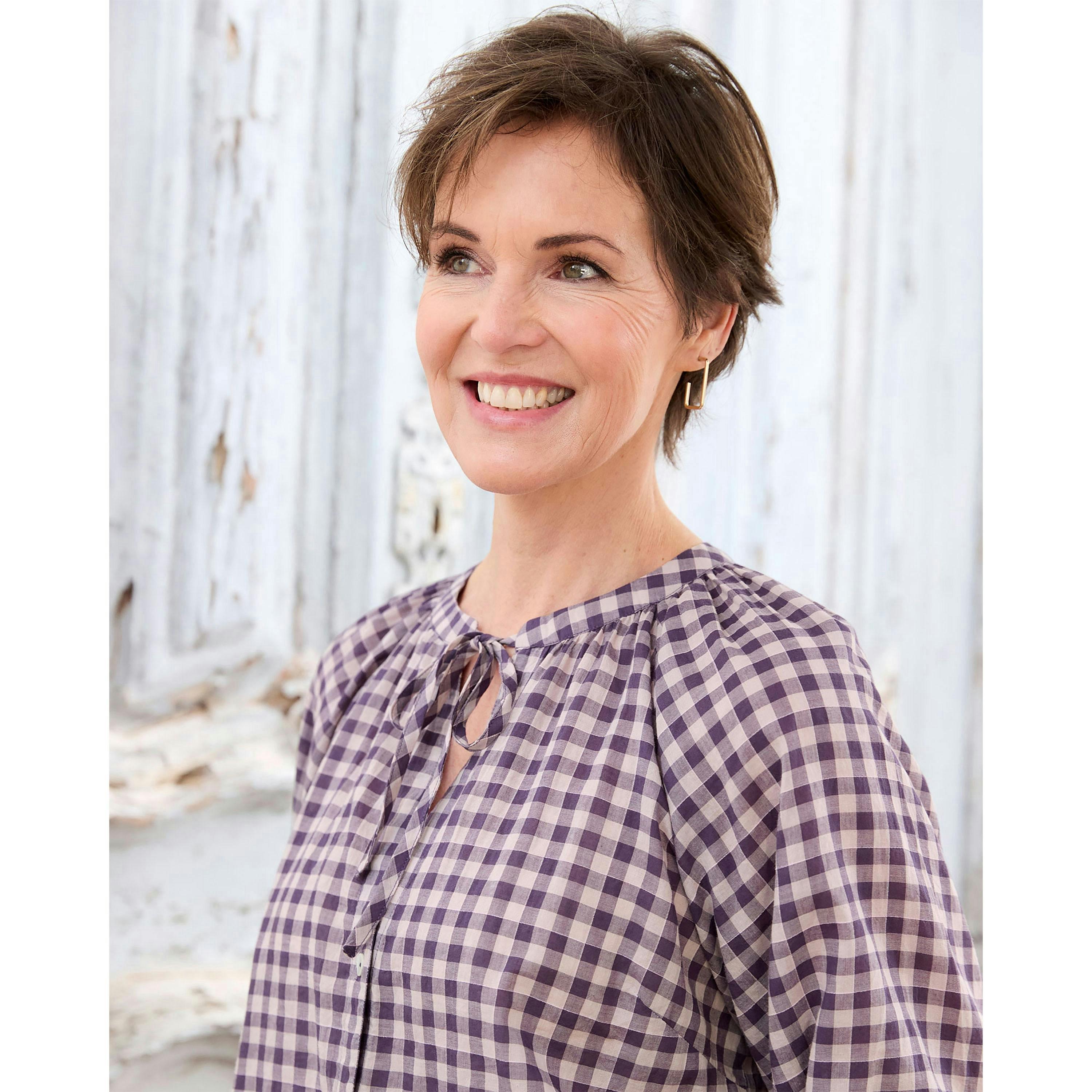 Cotton Traders Gingham Blouse , view 3 of 3