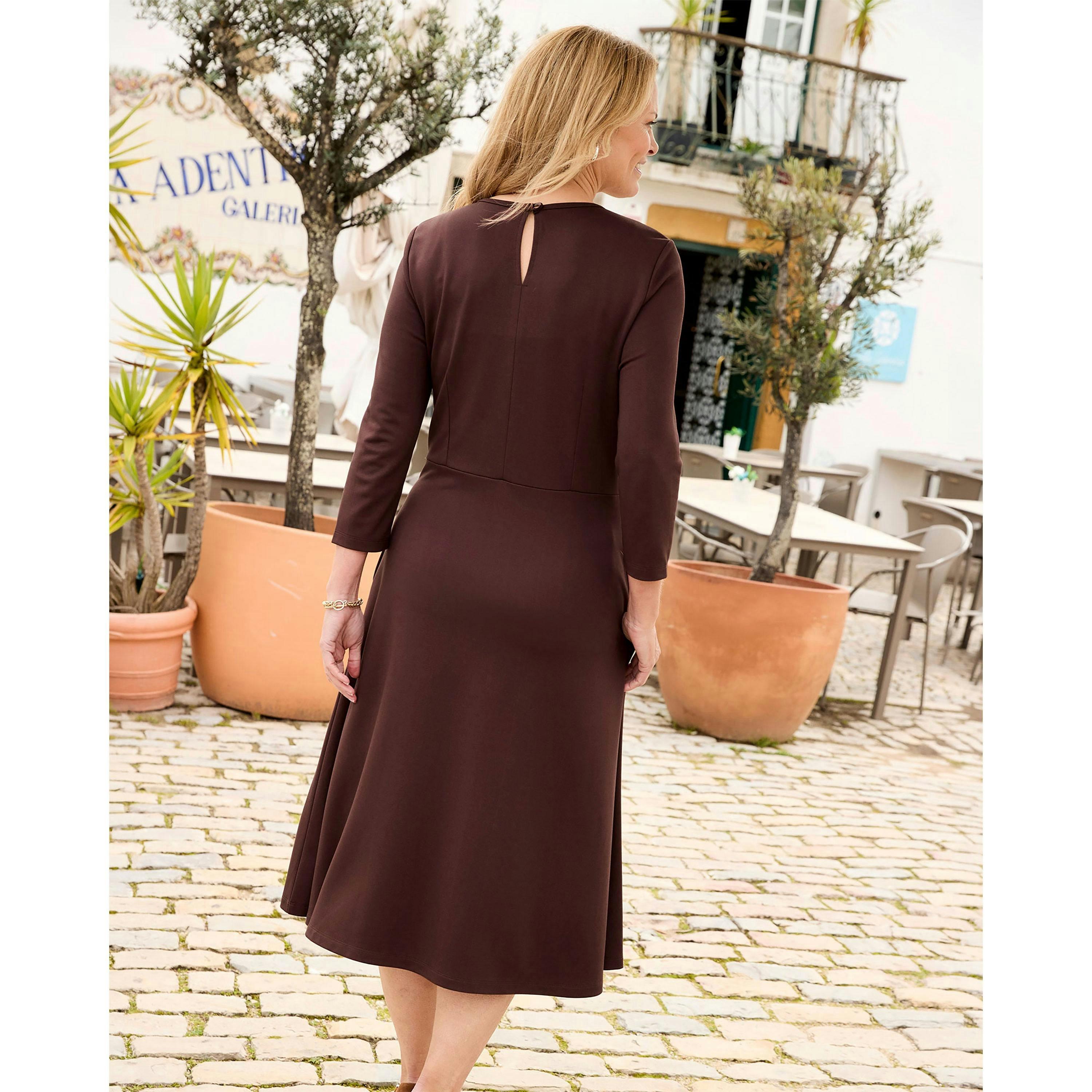 Cotton Traders Ponte Jersey Midi Dress , view 2 of 3