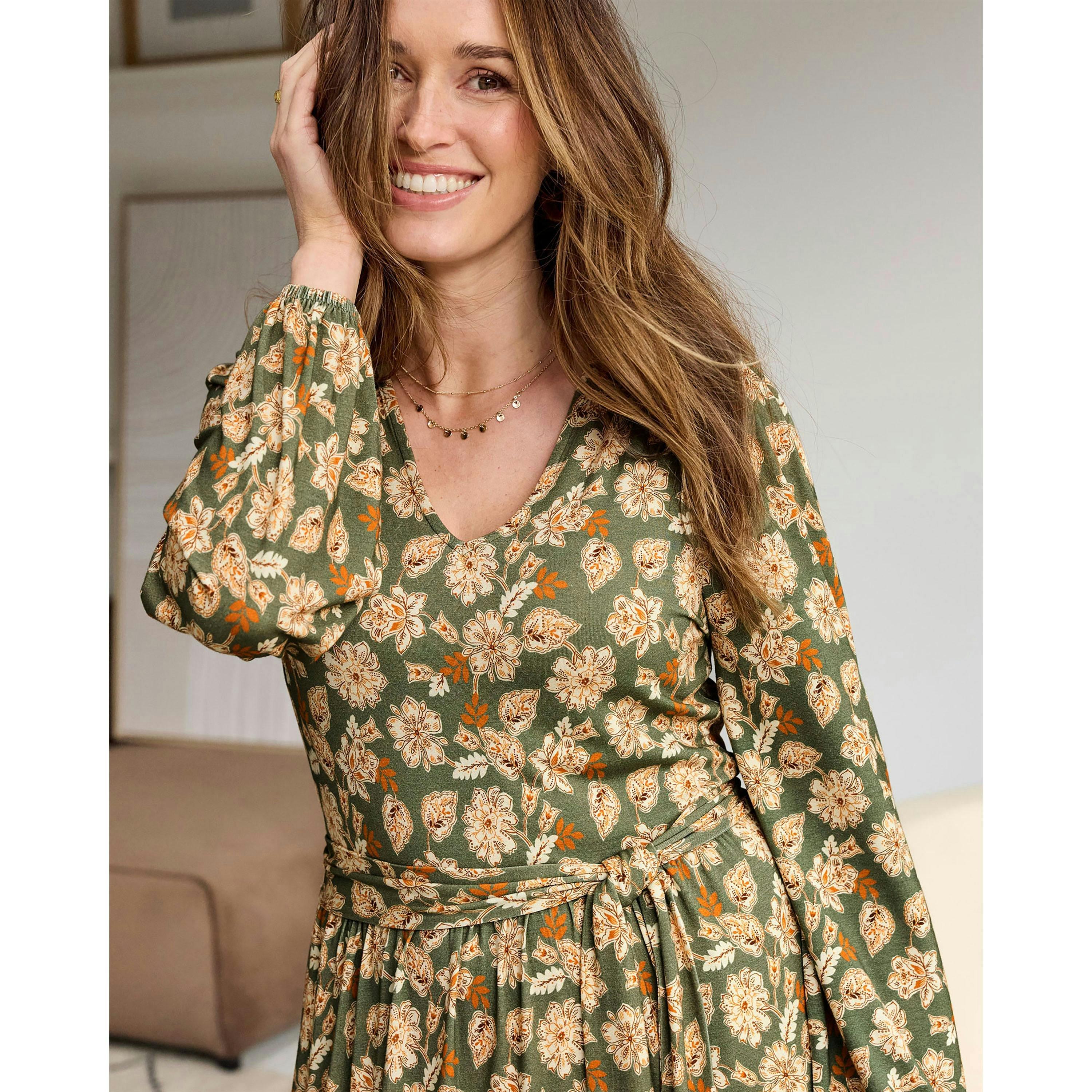 Cotton Traders Jersey Tiered Maxi Dress , view 3 of 3