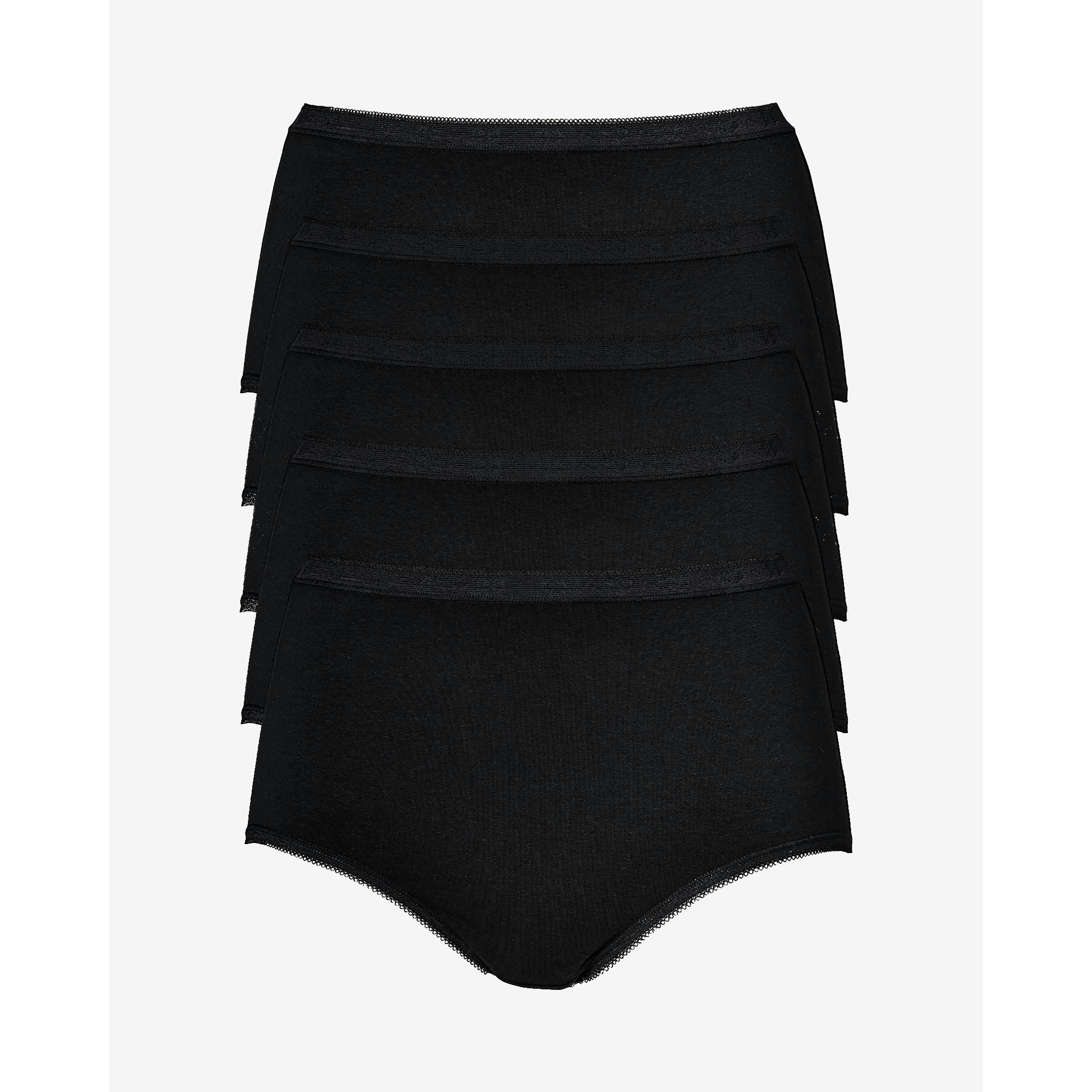 Cotton Traders 5 Pack Cotton Rich Full Knickers , view 3 of 3