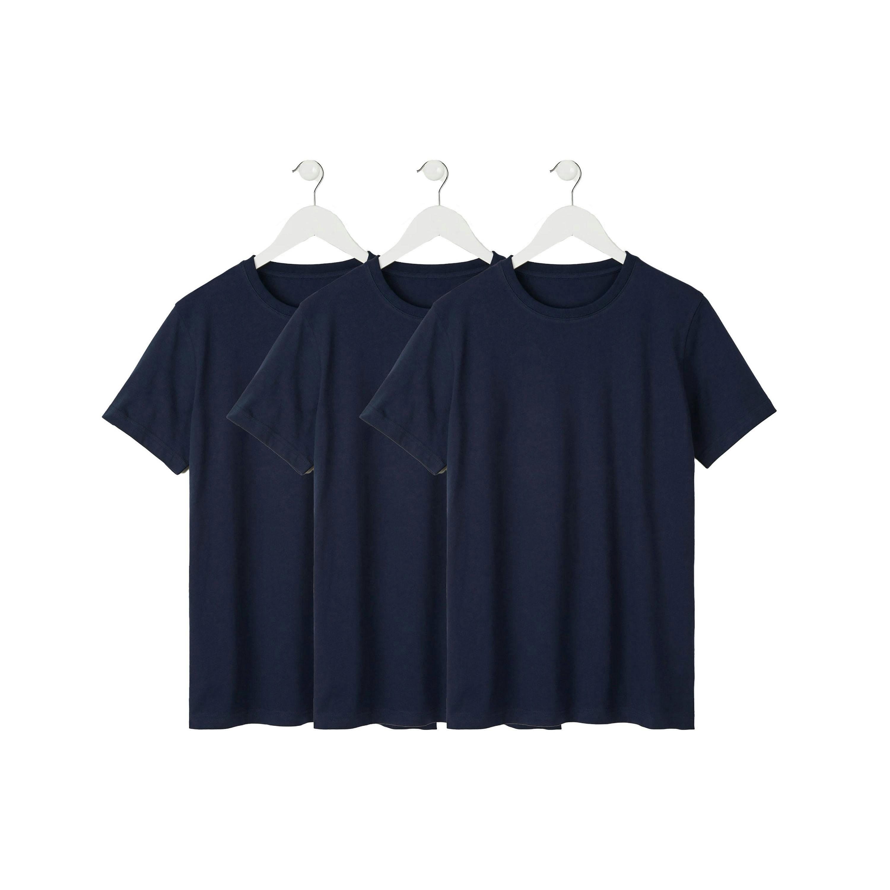Cotton Traders 3 Pack Cotton Short Sleeve Vests , view 4 of 4