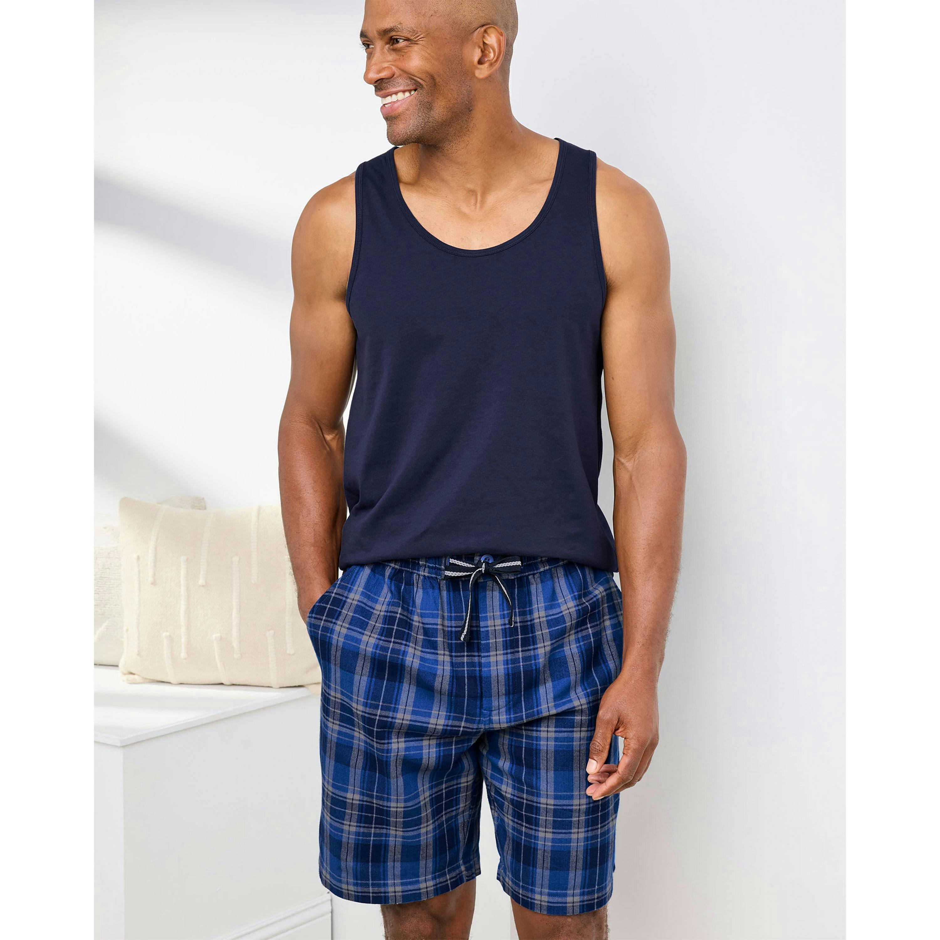 Cotton Traders 3 Pack Cotton Sleeveless Vests , view 3 of 4