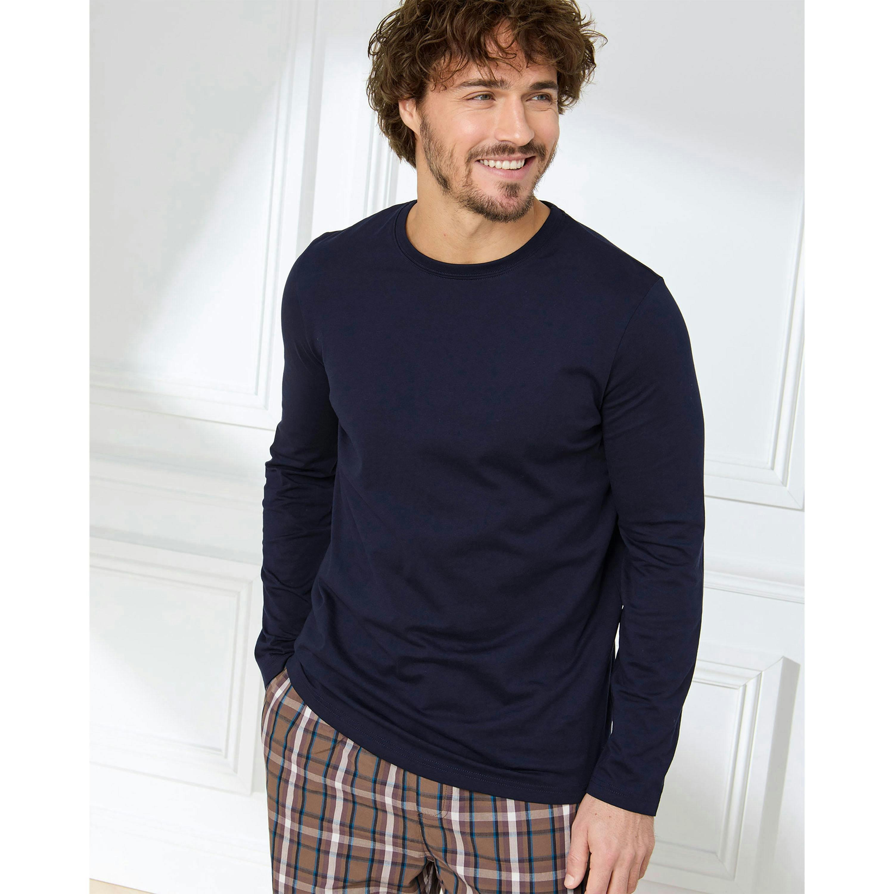 Cotton Traders 3 Pack Cotton Long Sleeve Vests , view 2 of 4