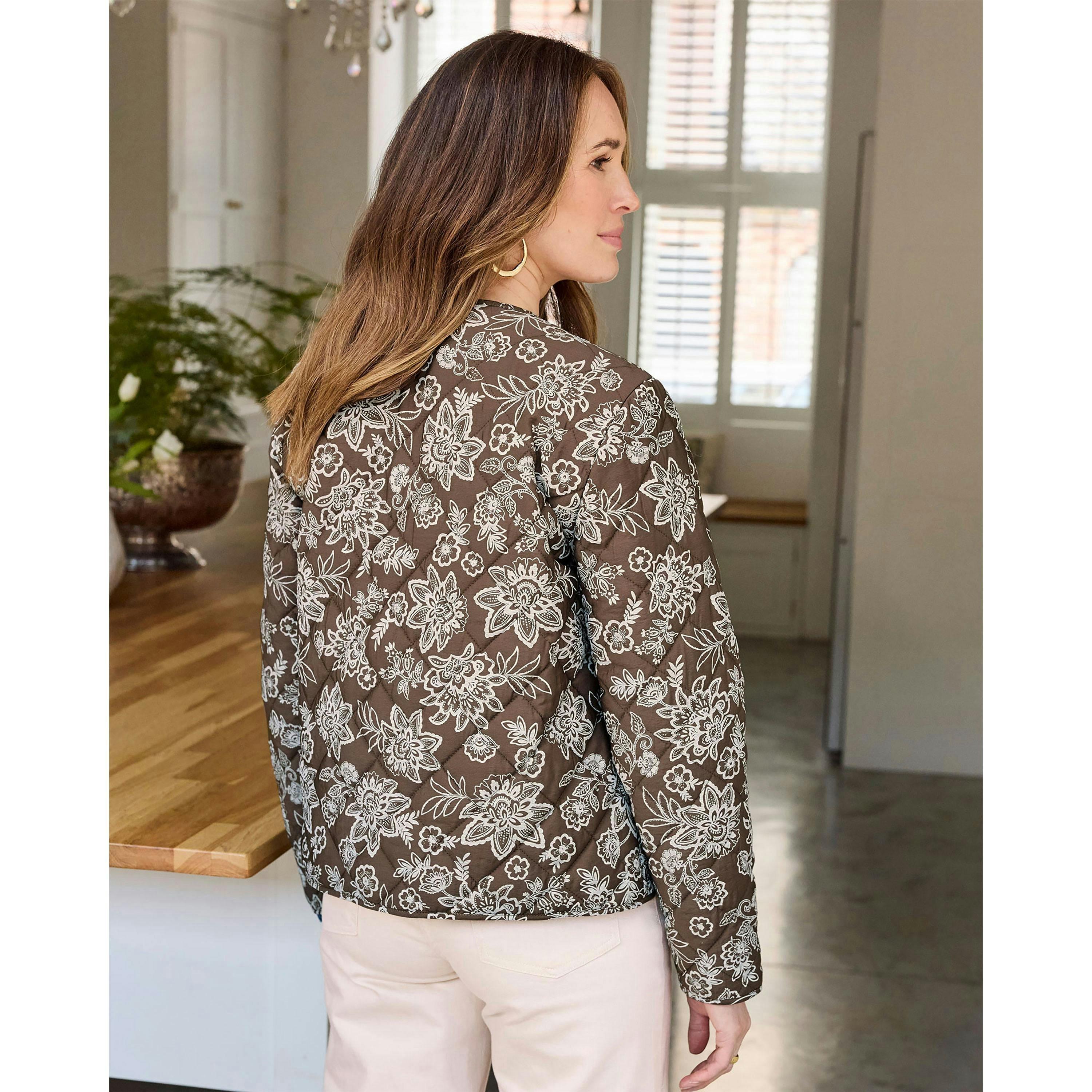 Cotton Traders Printed Quilted Jacket , view 2 of 3