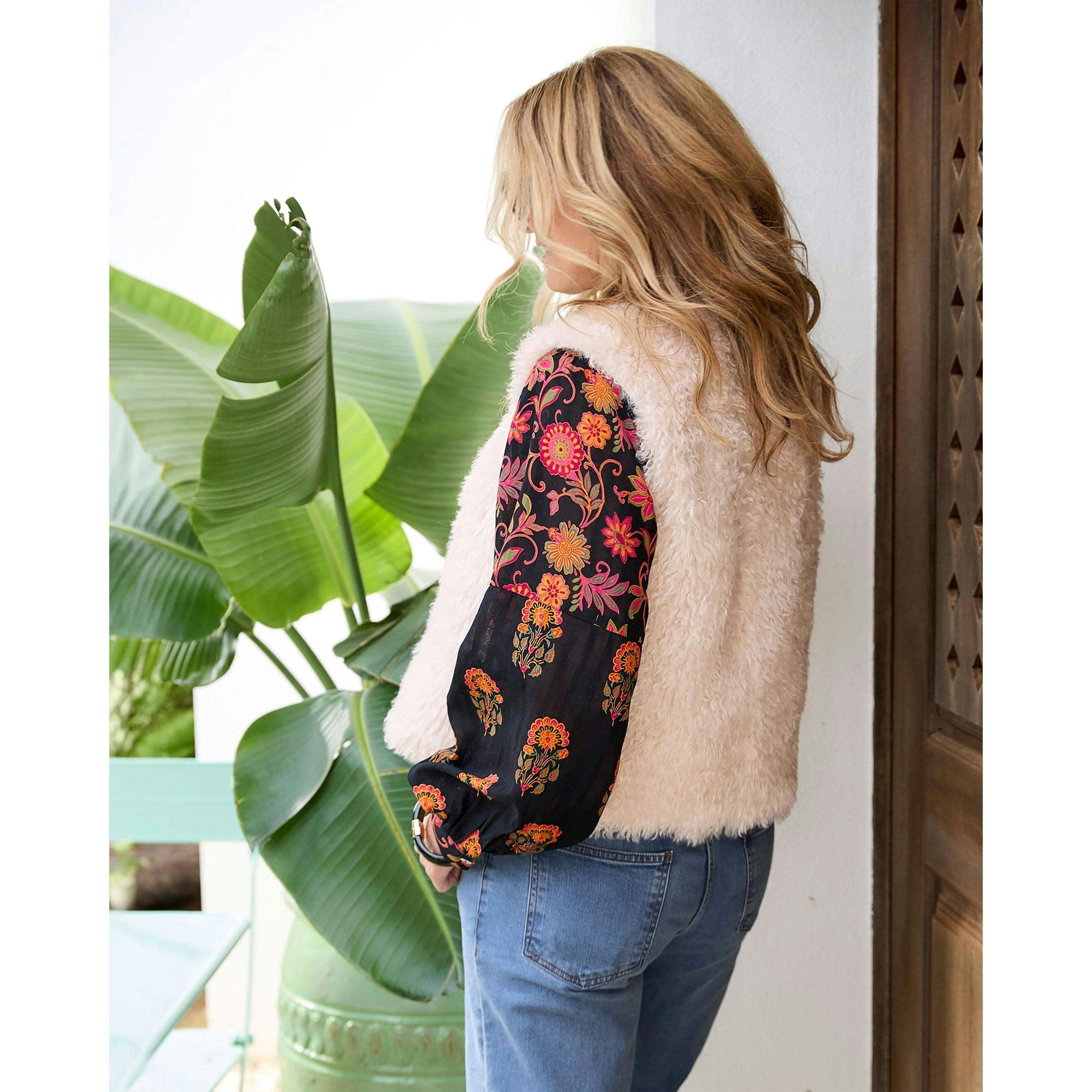 Cotton Traders Faux Fur Gilet , view 3 of 3
