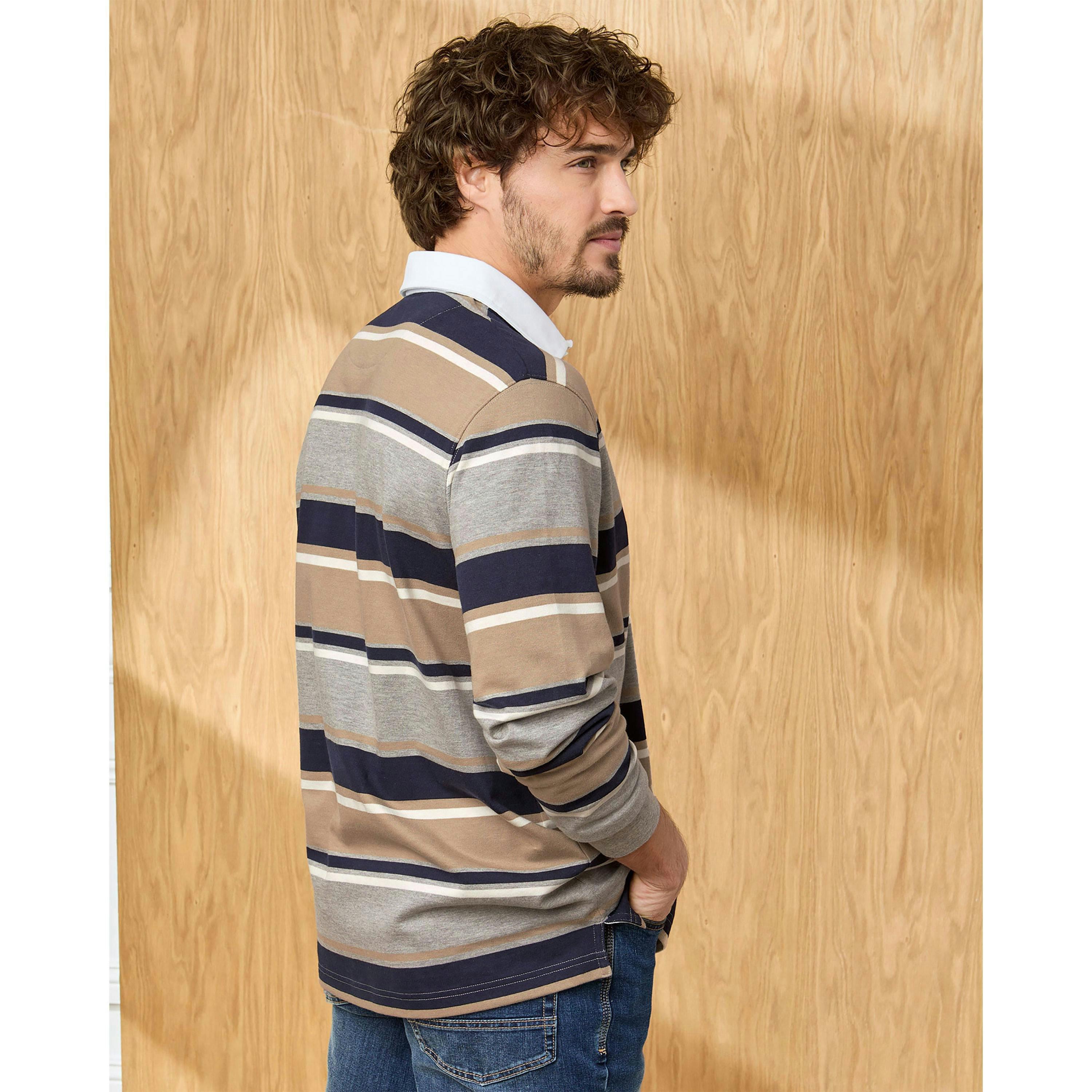 Cotton Traders Signature Long Sleeve Rugby Shirt , view 2 of 3