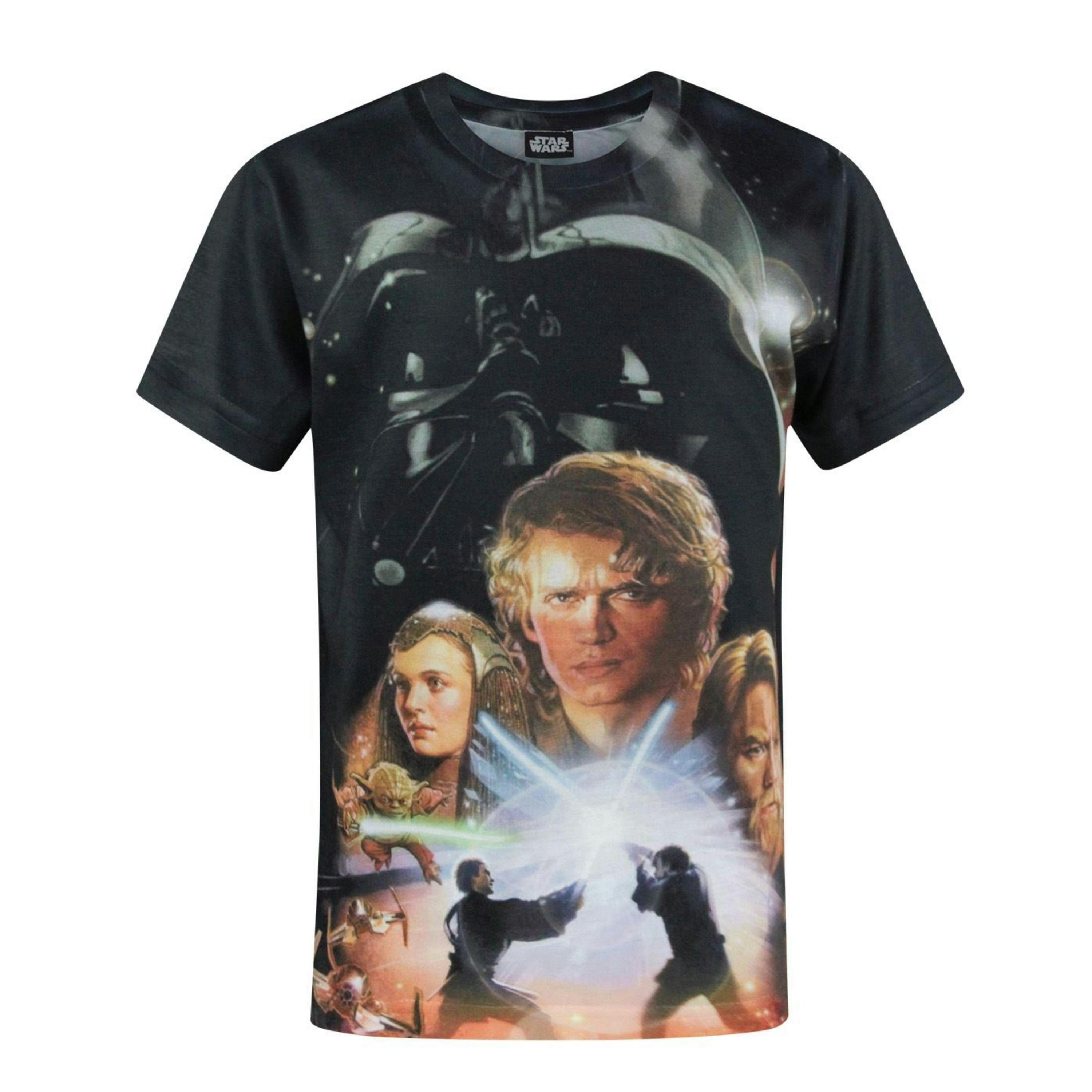 Star Wars Boys Black Revenge Of The Sith Boy'S Short Sleeved T-Shirt by Vanilla Underground , view 1 of 1