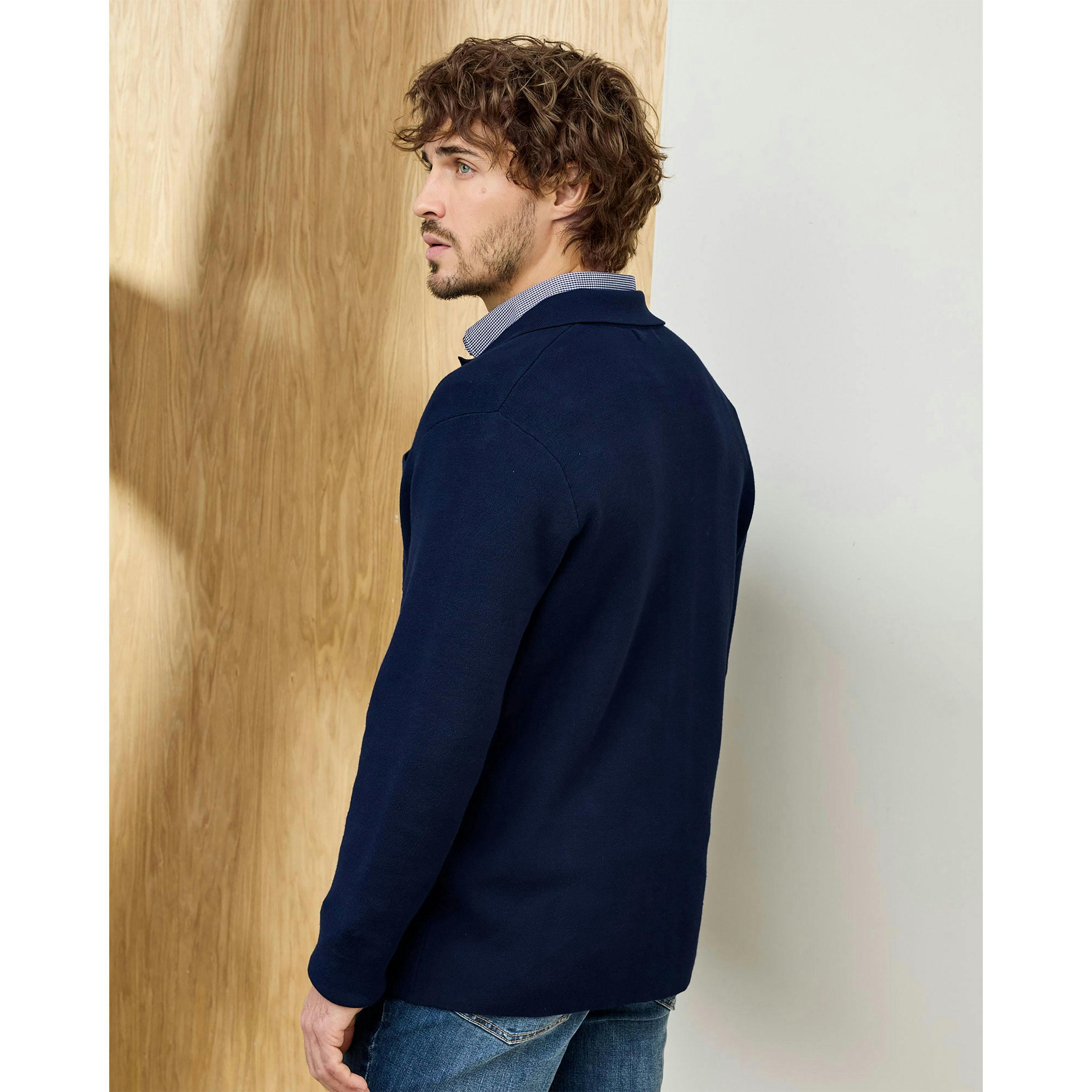 Cotton Traders Signature Milano Knitted Overshirt , view 2 of 3