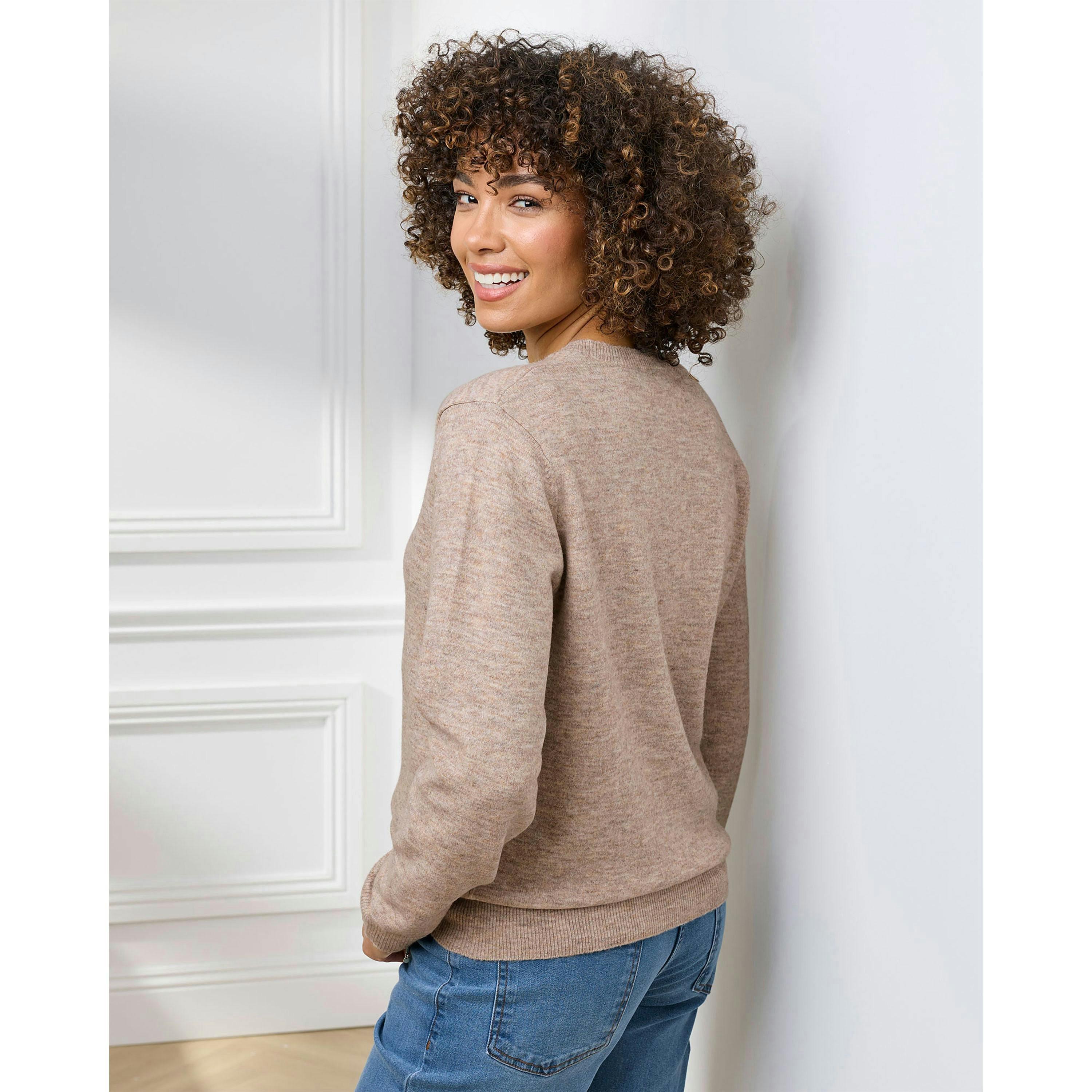 Cotton Traders Fine Knit V-Neck Jumper , view 2 of 3