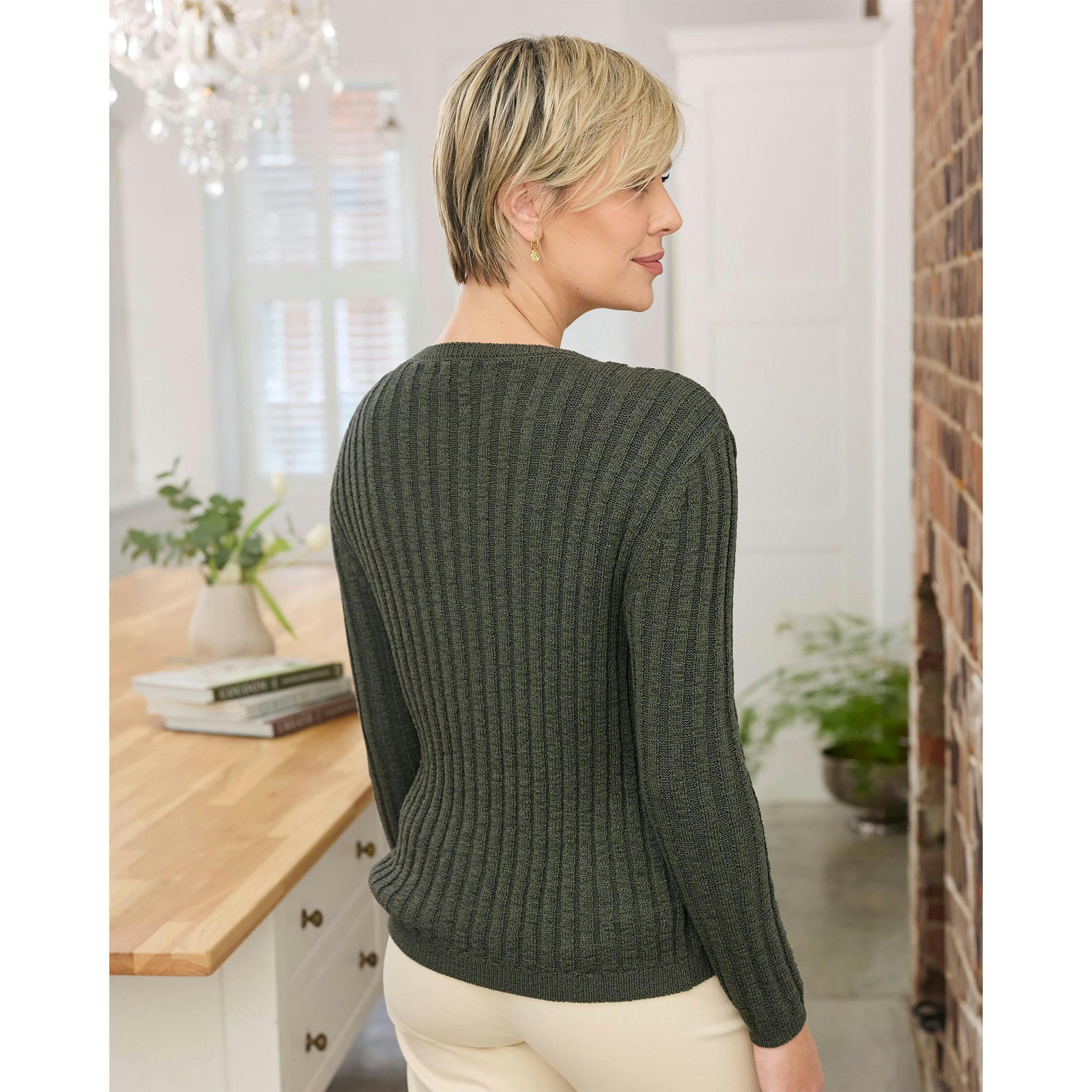 Cotton Traders Cotton Blend Tape Yarn Cardigan , view 2 of 3