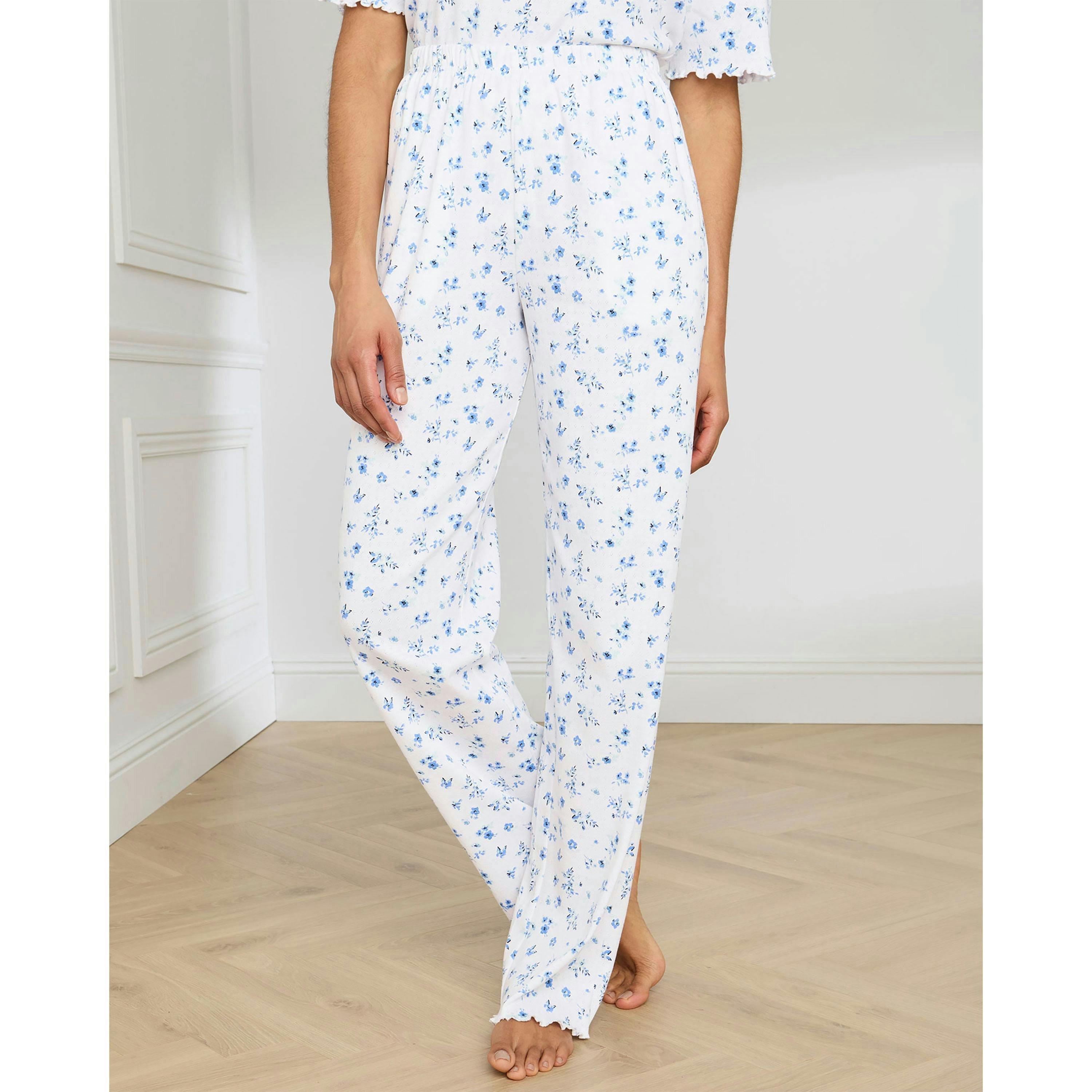 Cotton Traders 2 Pack Cotton Pointelle PJ Bottoms , view 4 of 4