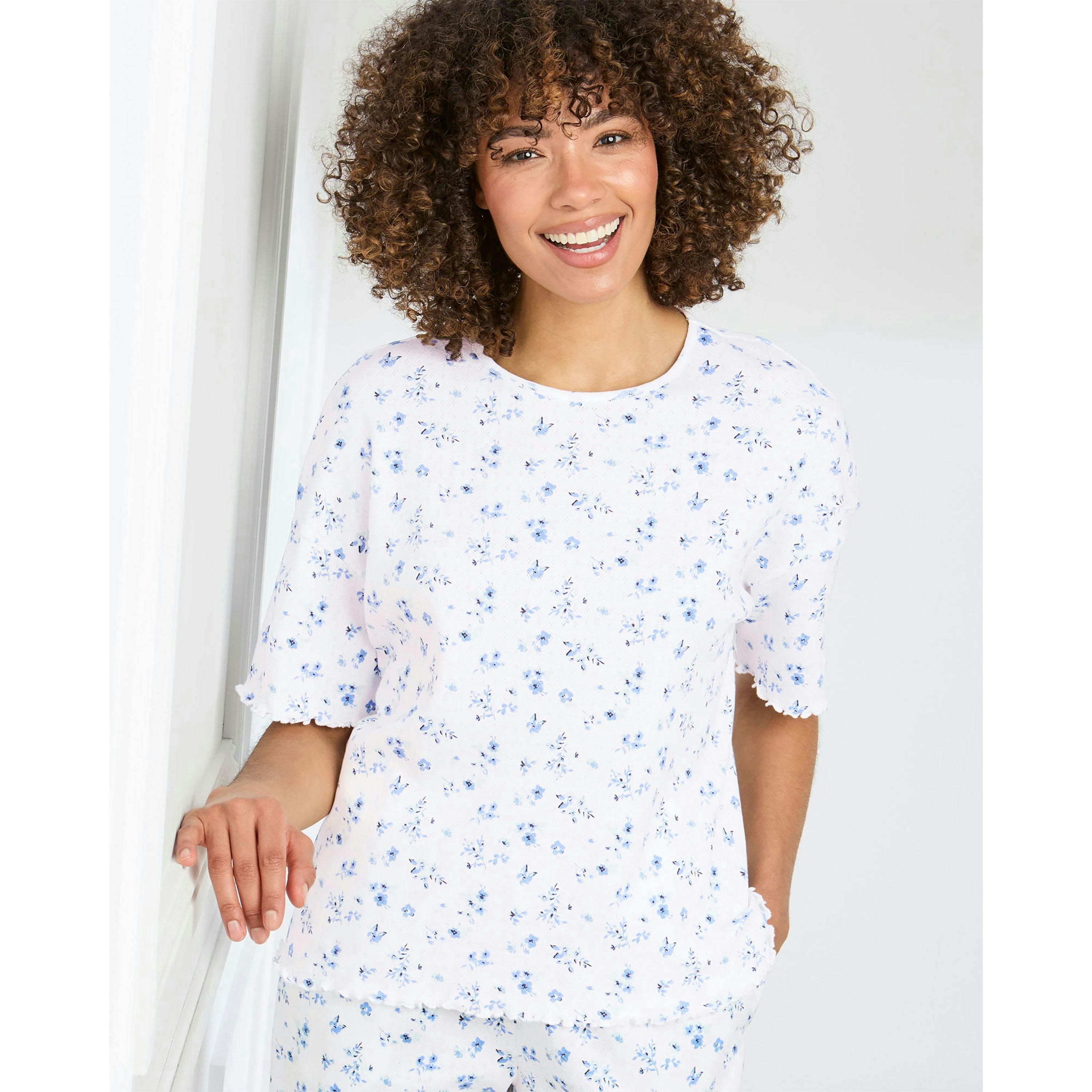 Cotton Traders 2 Pack Cotton Pointelle Tops , view 4 of 4