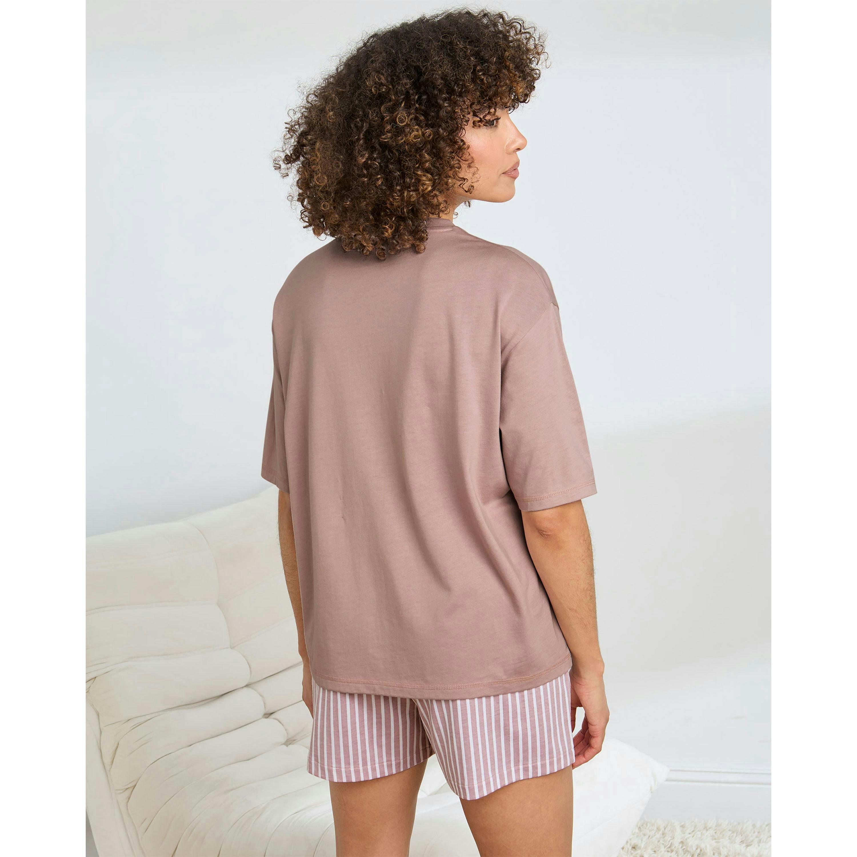 Cotton Traders Cotton Modal Shorts PJ Set , view 2 of 3