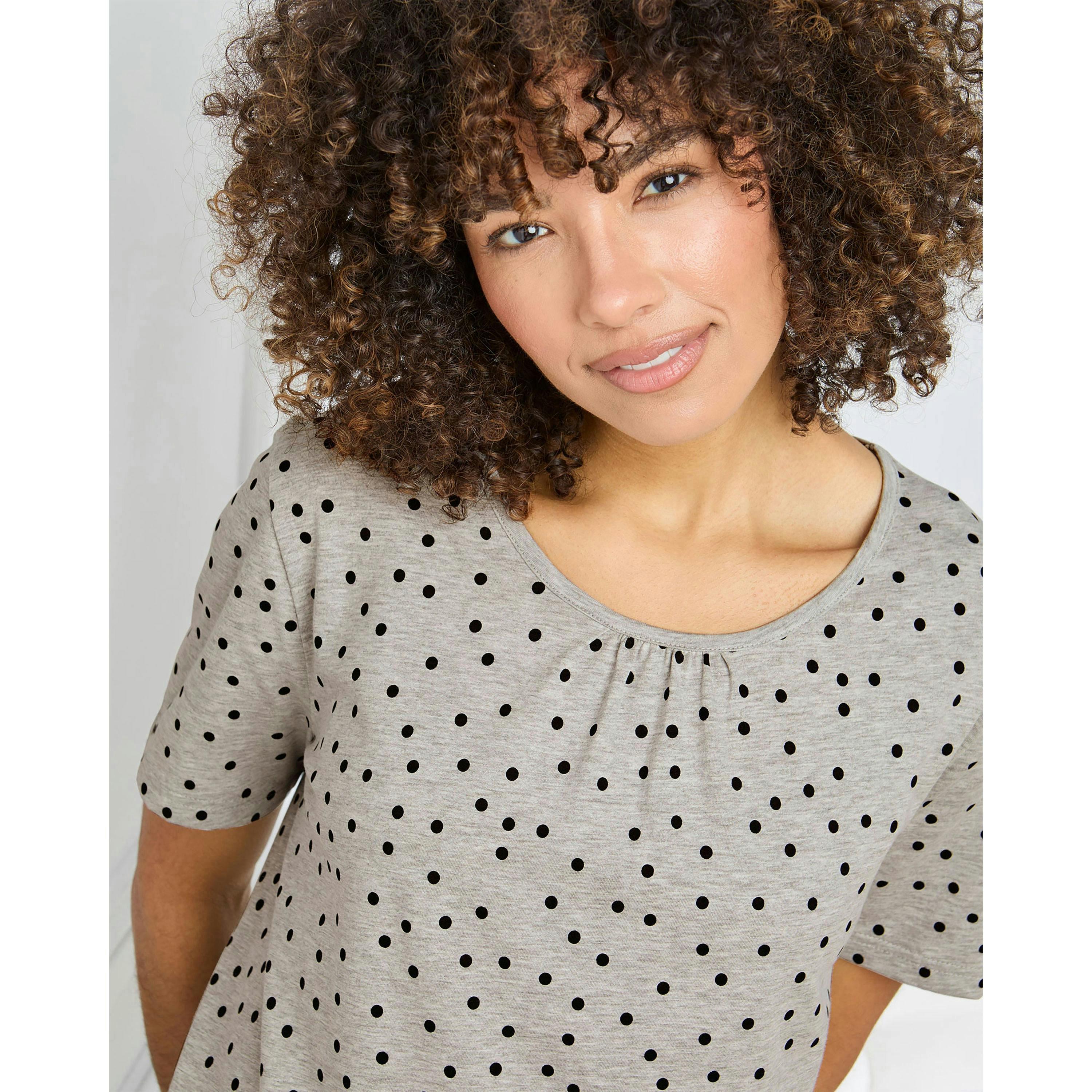Cotton Traders Short Sleeve Cotton Cropped PJ Set , view 3 of 3