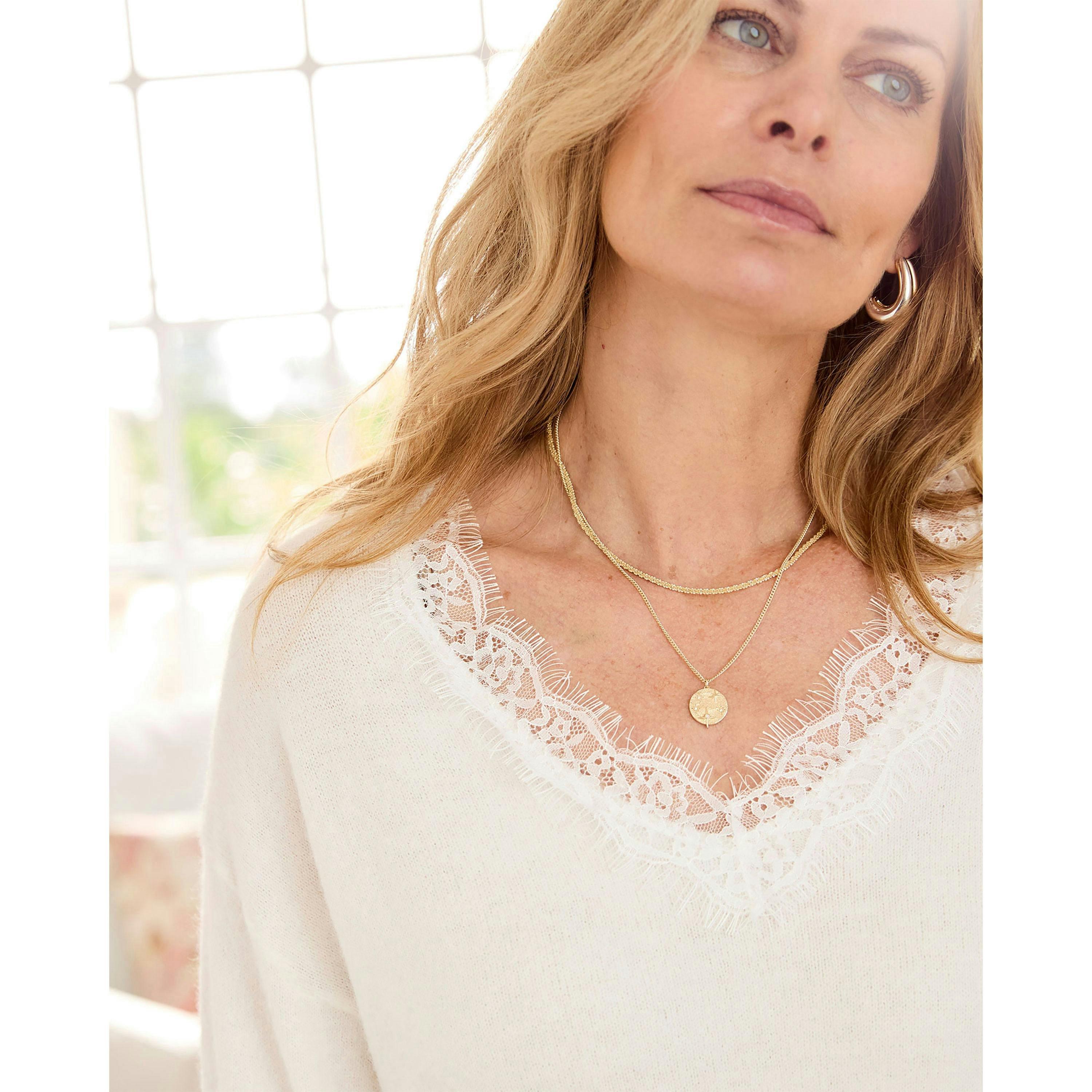 Cotton Traders Lace Trim Jumper , view 3 of 3