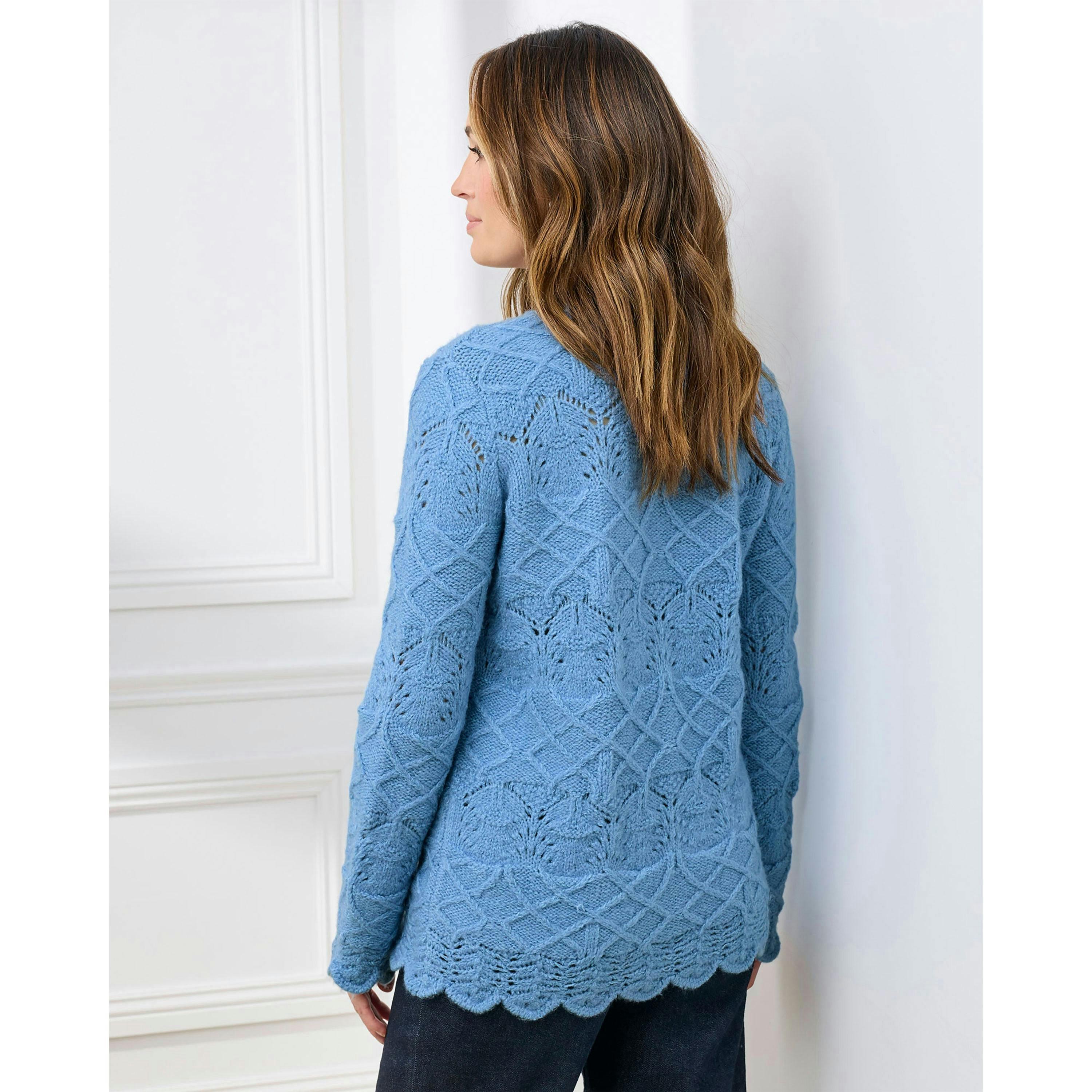 Cotton Traders Pointelle Tunic Jumper , view 2 of 3