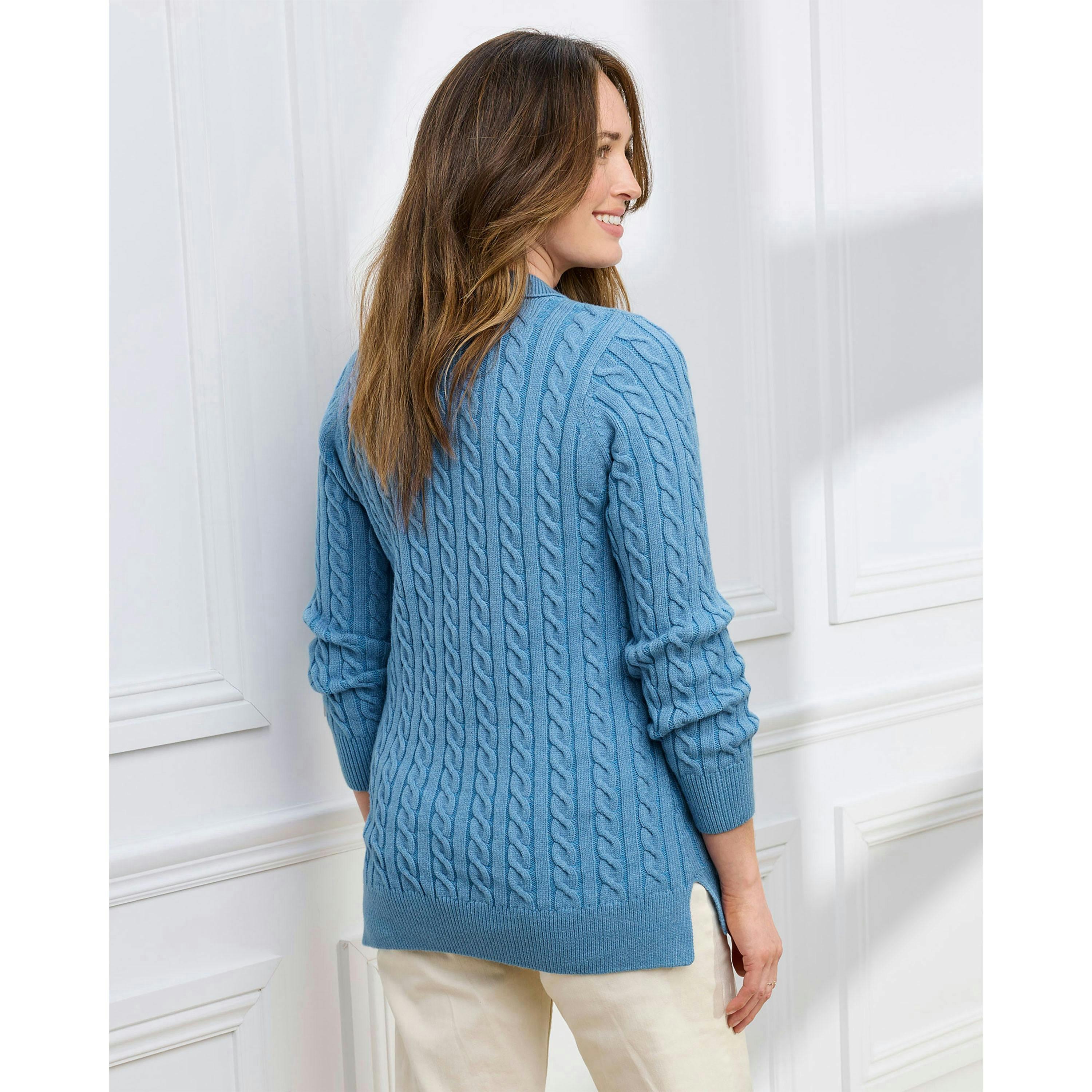 Cotton Traders Cutest Cable Tunic Jumper , view 2 of 3
