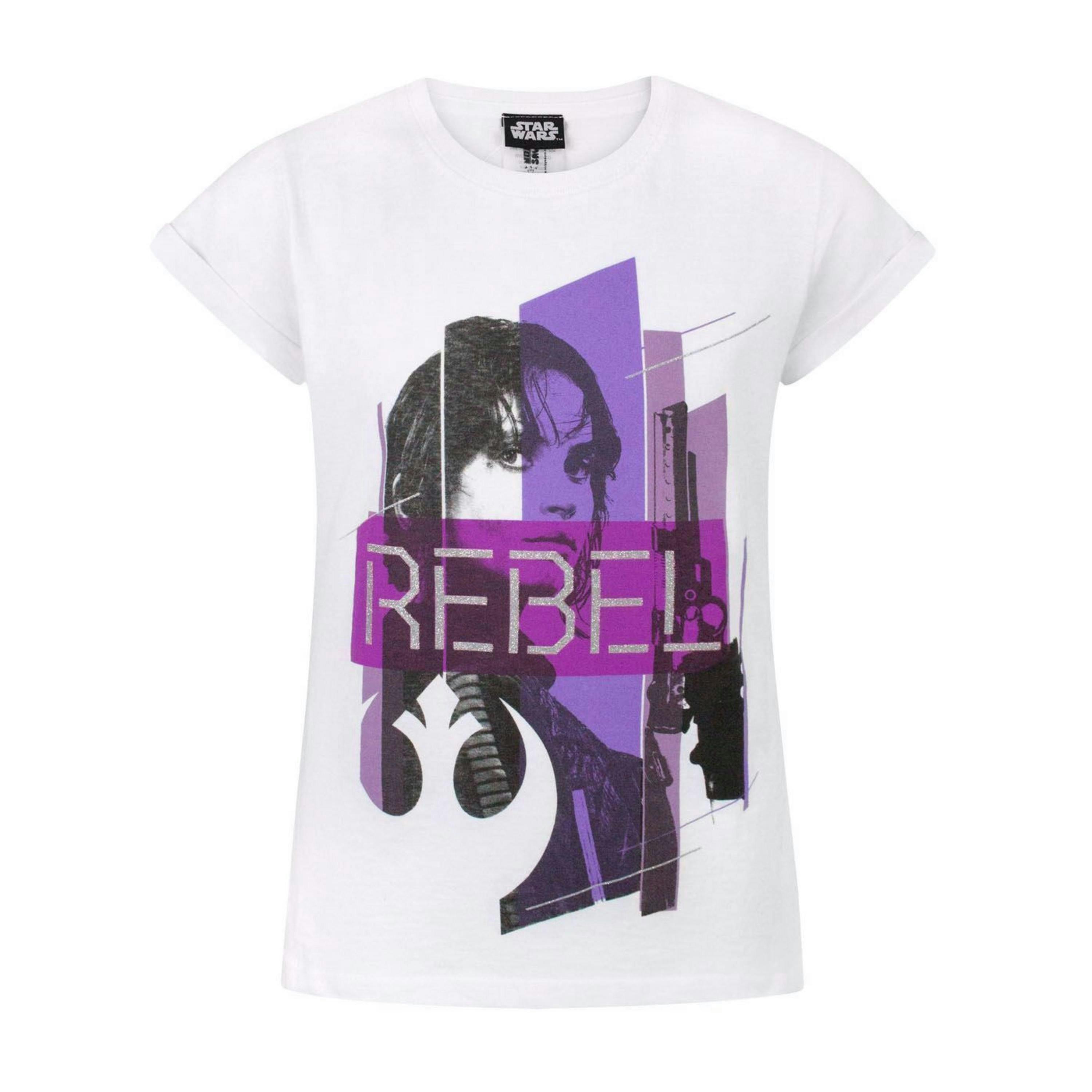 Star Wars Girls White Short Sleeved T-Shirt by Vanilla Underground , view 1 of 1