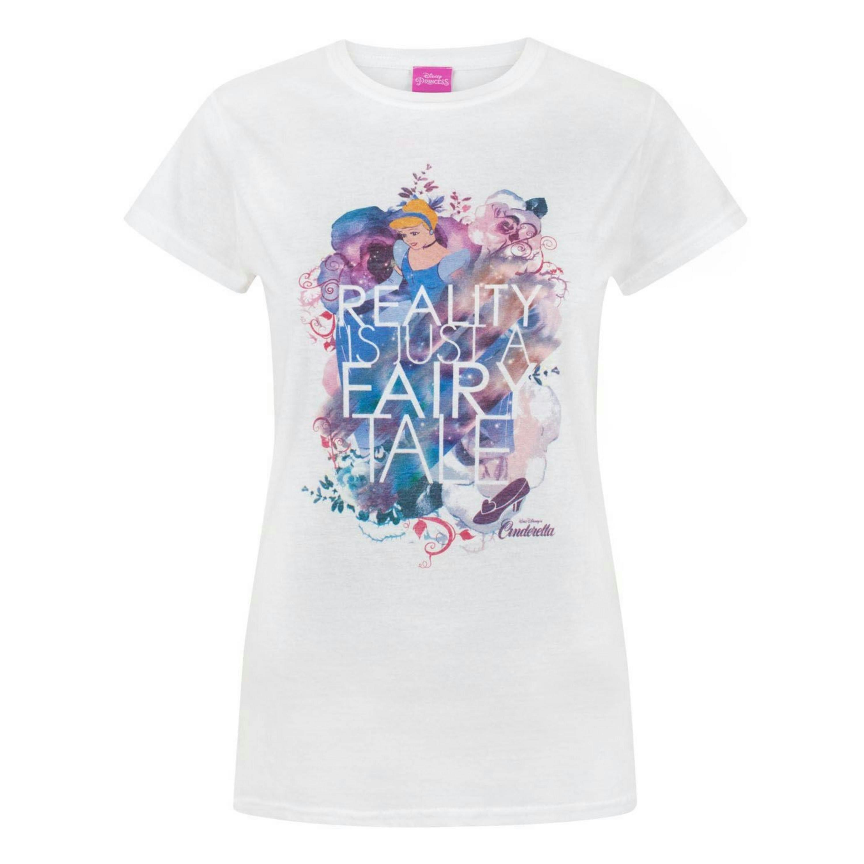 Disney Womens White Cinderella Short Sleeved T-Shirt by Vanilla Underground , view 1 of 1