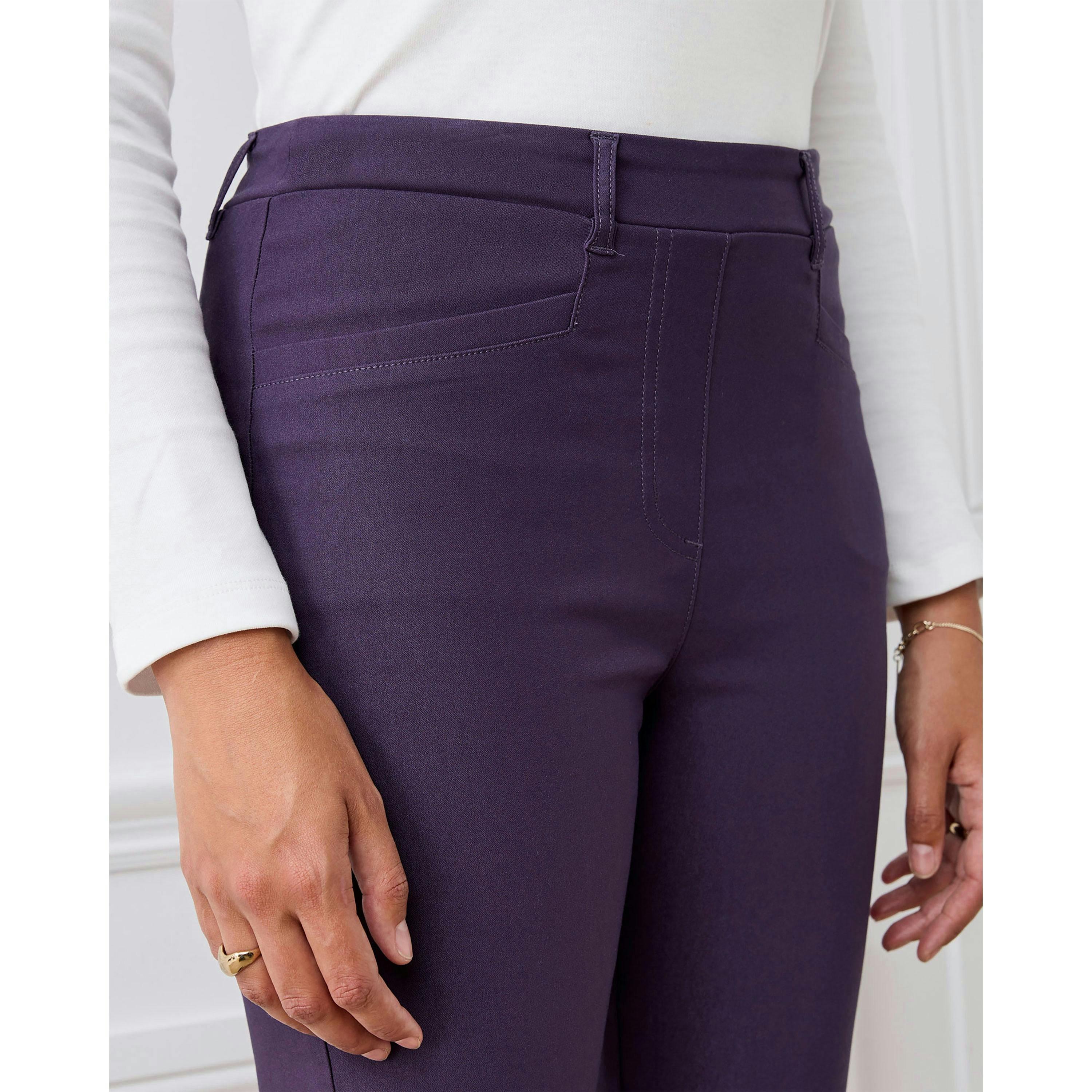 Cotton Traders Super Stretchy Pull On Slim Leg Trousers , view 3 of 3