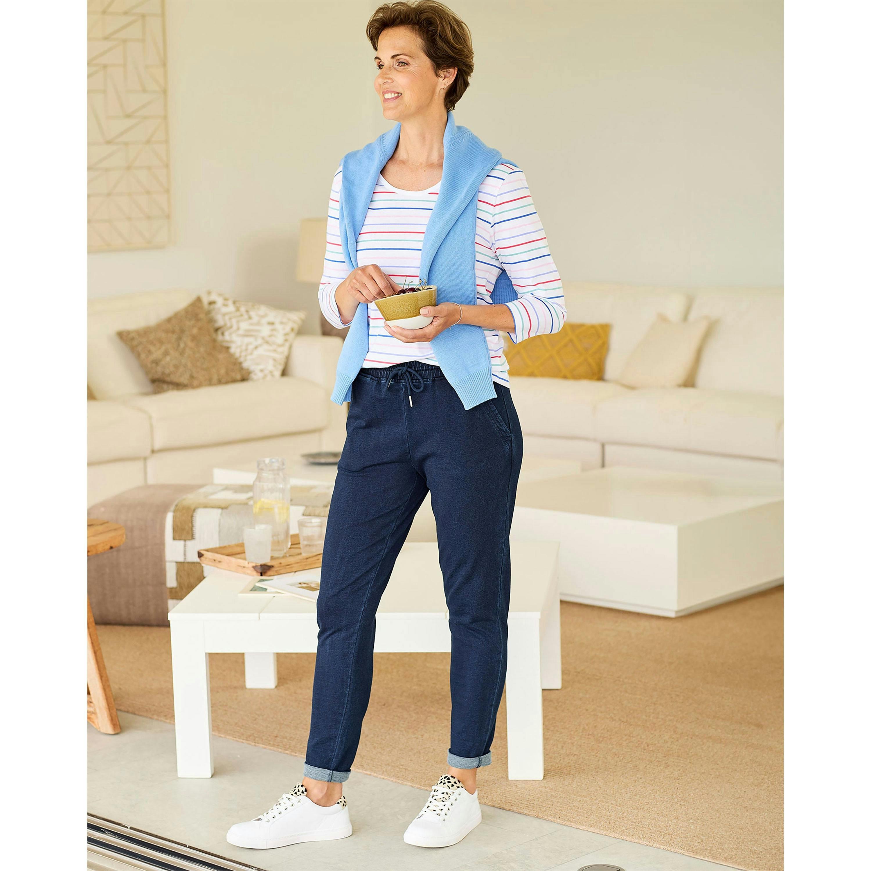 Cotton Traders Jersey Denim Jogger , view 2 of 2