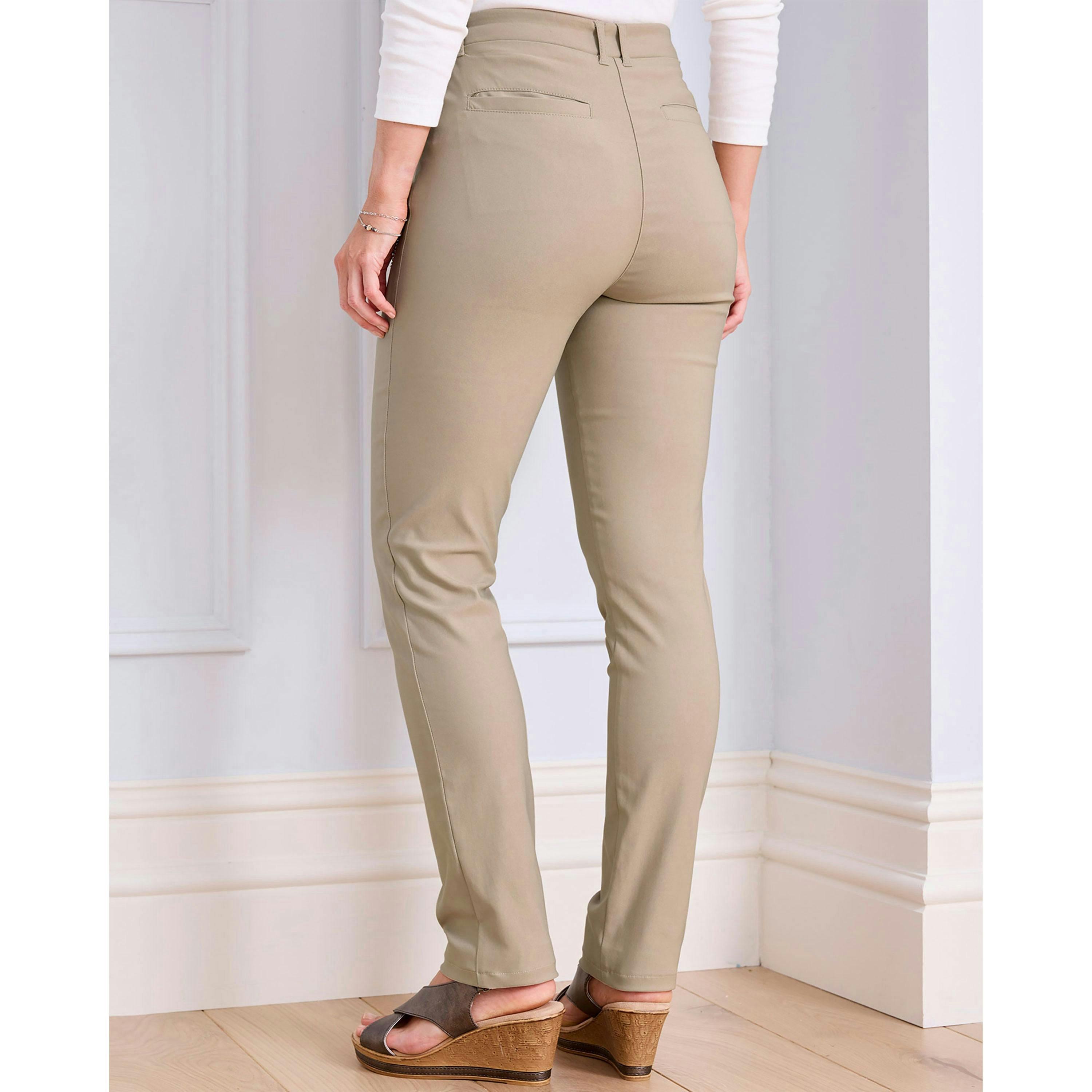 Cotton Traders Super Stretchy Pull On Slim Leg Trousers , view 2 of 2