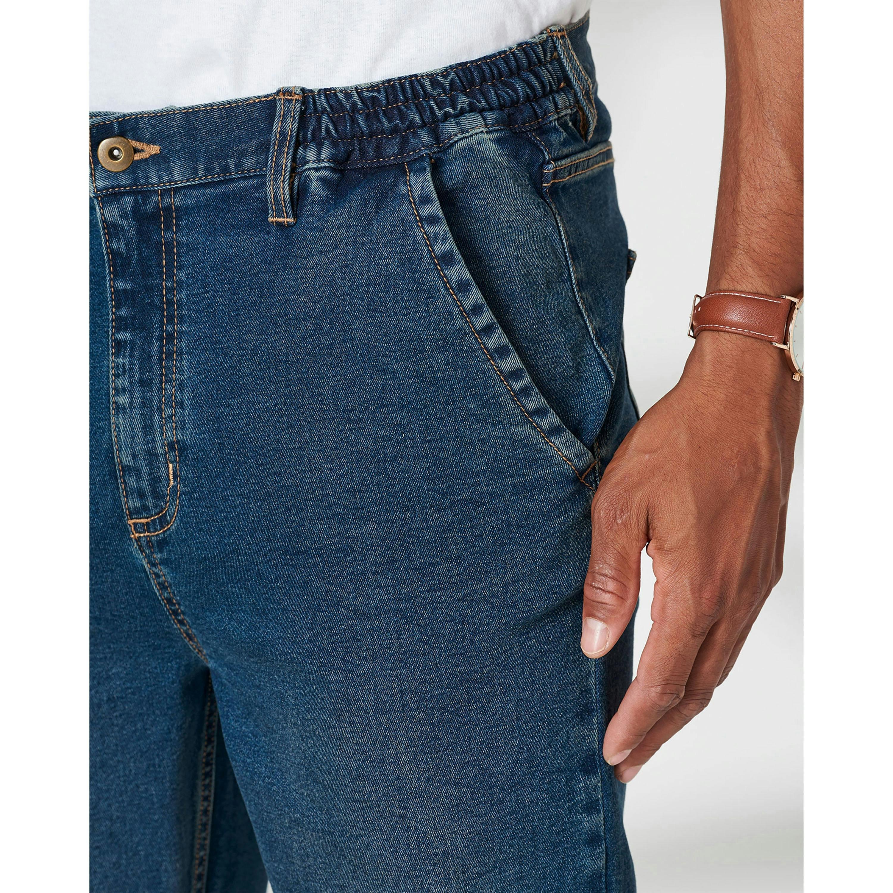 Cotton Traders Side Elasticated Stretch Jeans , view 2 of 3