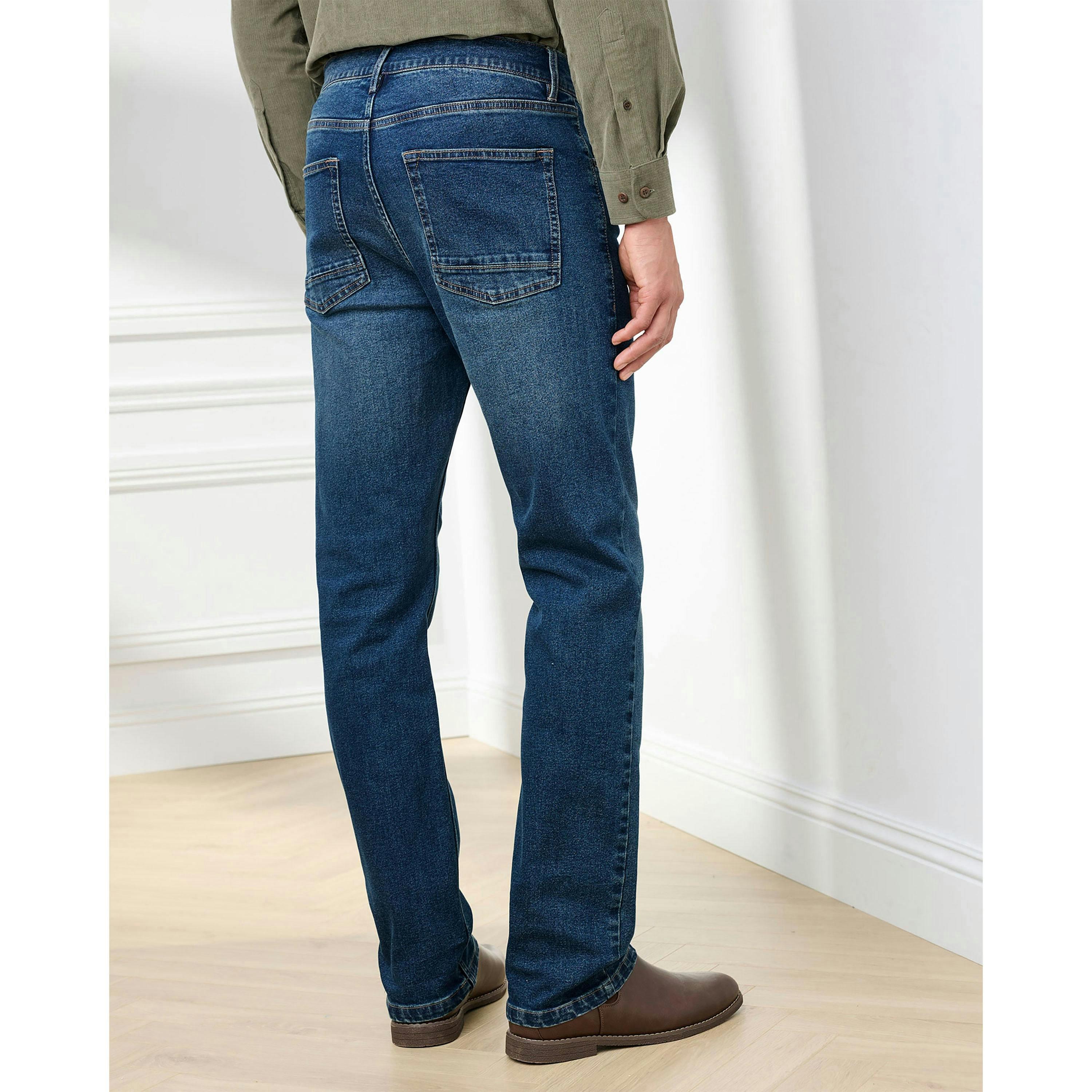 Cotton Traders Straight Fit Stretch Jeans , view 2 of 3