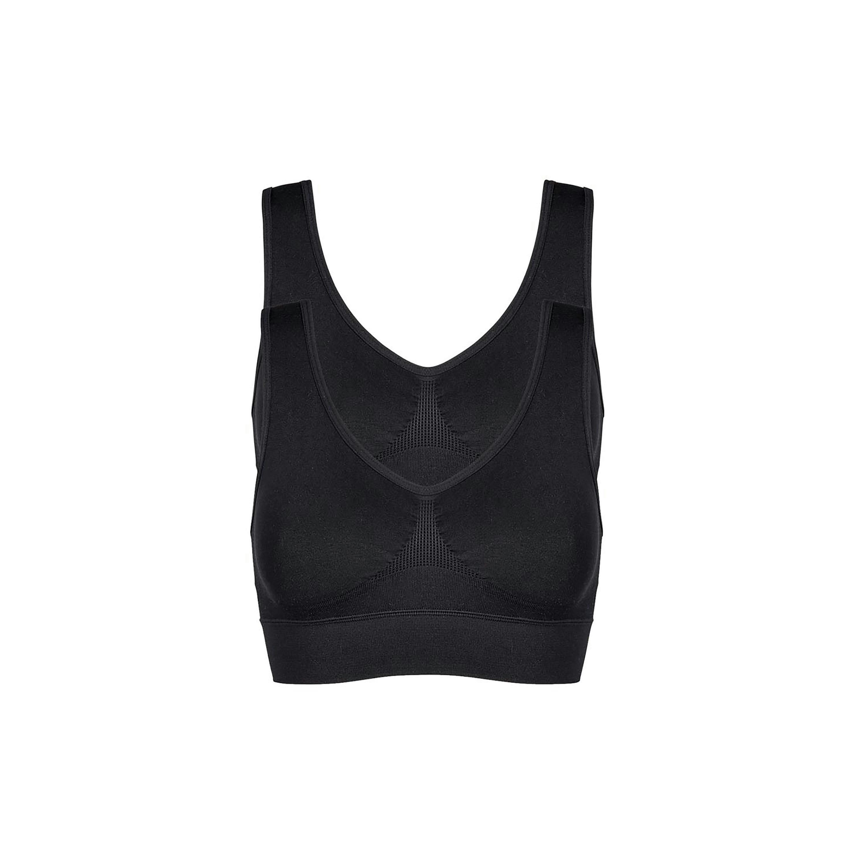 Cotton Traders 2 Pack Lace Back Comfort Bras , view 3 of 4