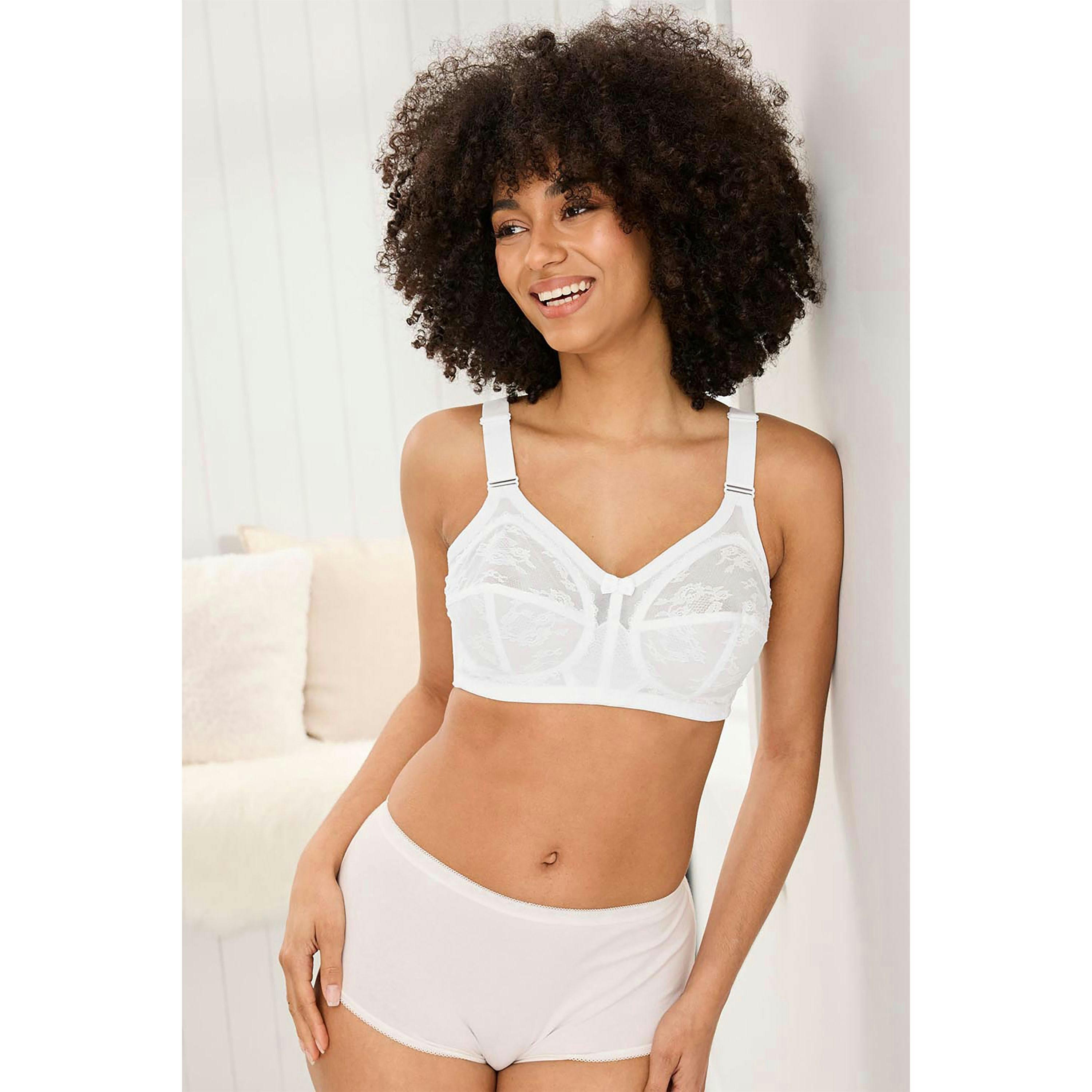 Cotton Traders 2 Pack Dolly Full Cup Non-Wired Bras , view 3 of 4
