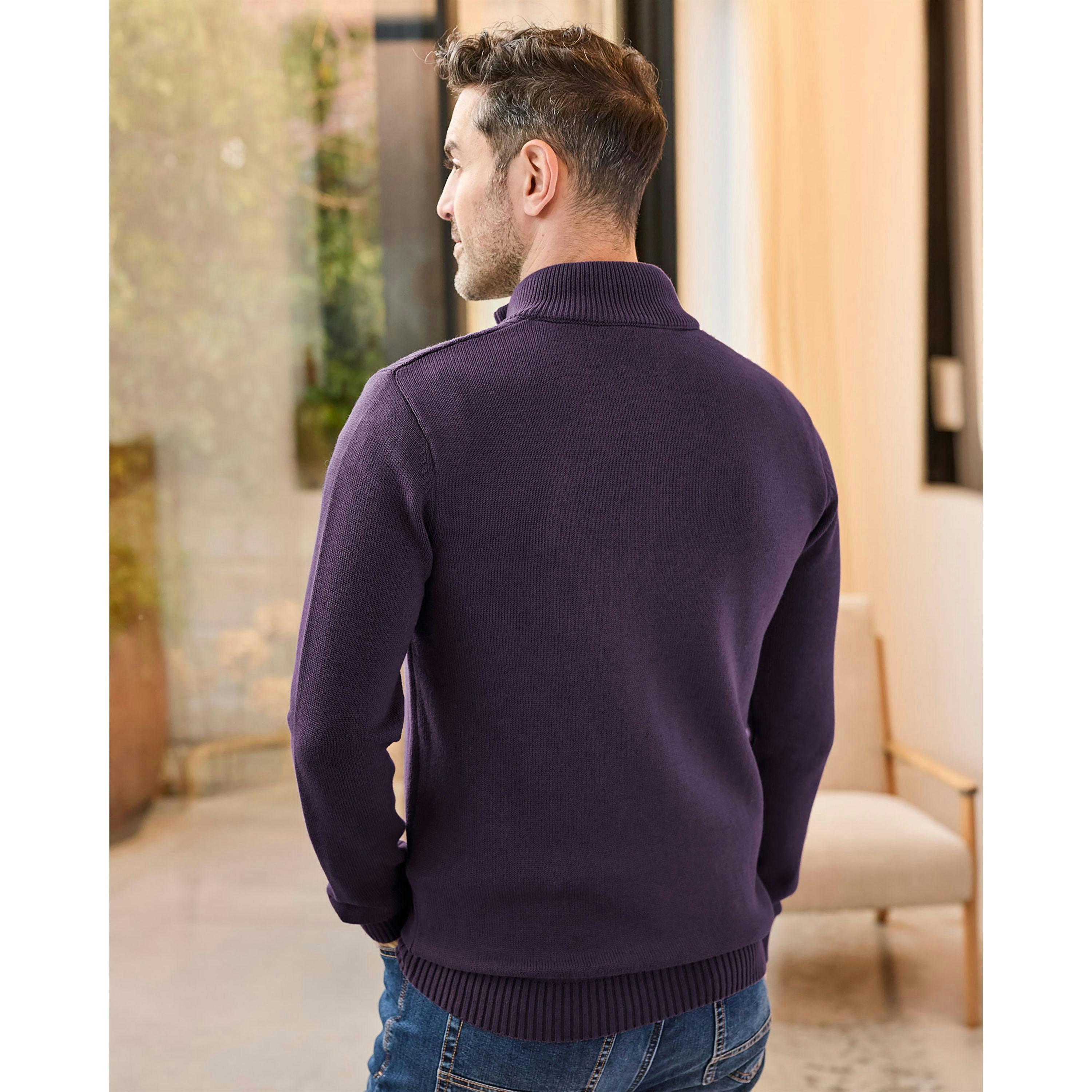 Cotton Traders Half Zip Mock Shirt Jumper , view 2 of 3