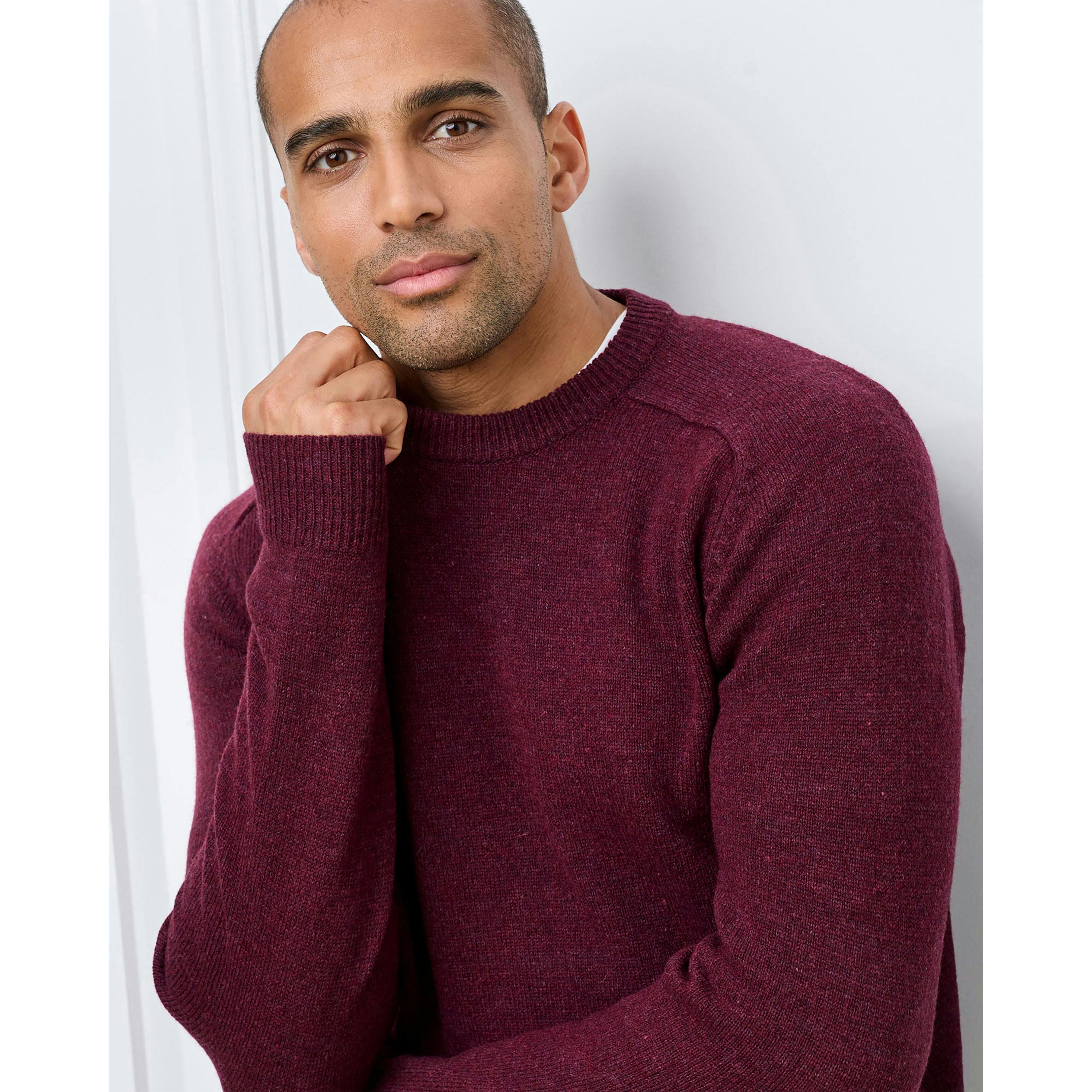 Cotton Traders Lambswool Rich Crew Neck Jumper , view 3 of 3