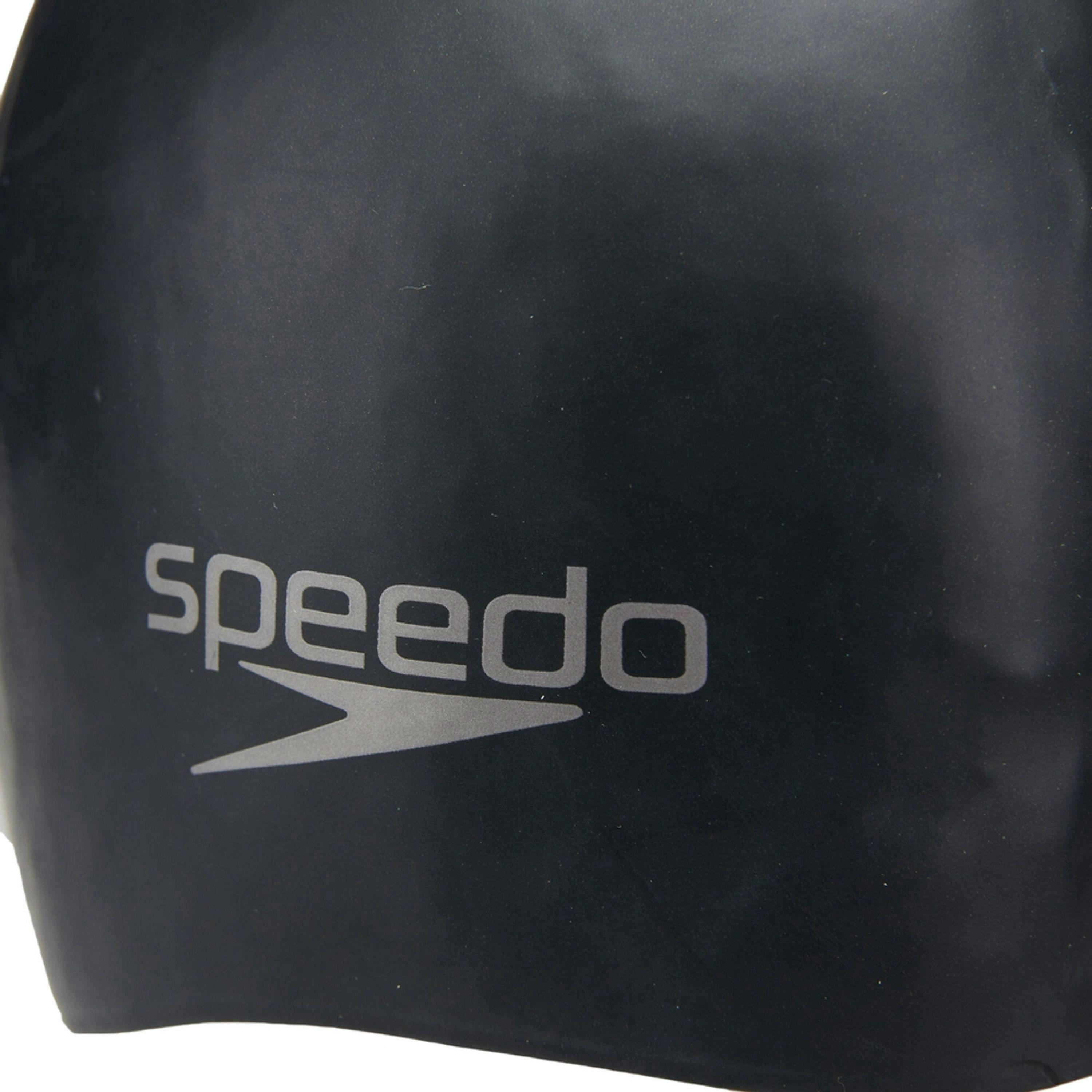 Speedo Plain Silicone Moulded Swimming Cap , view 2 of 4