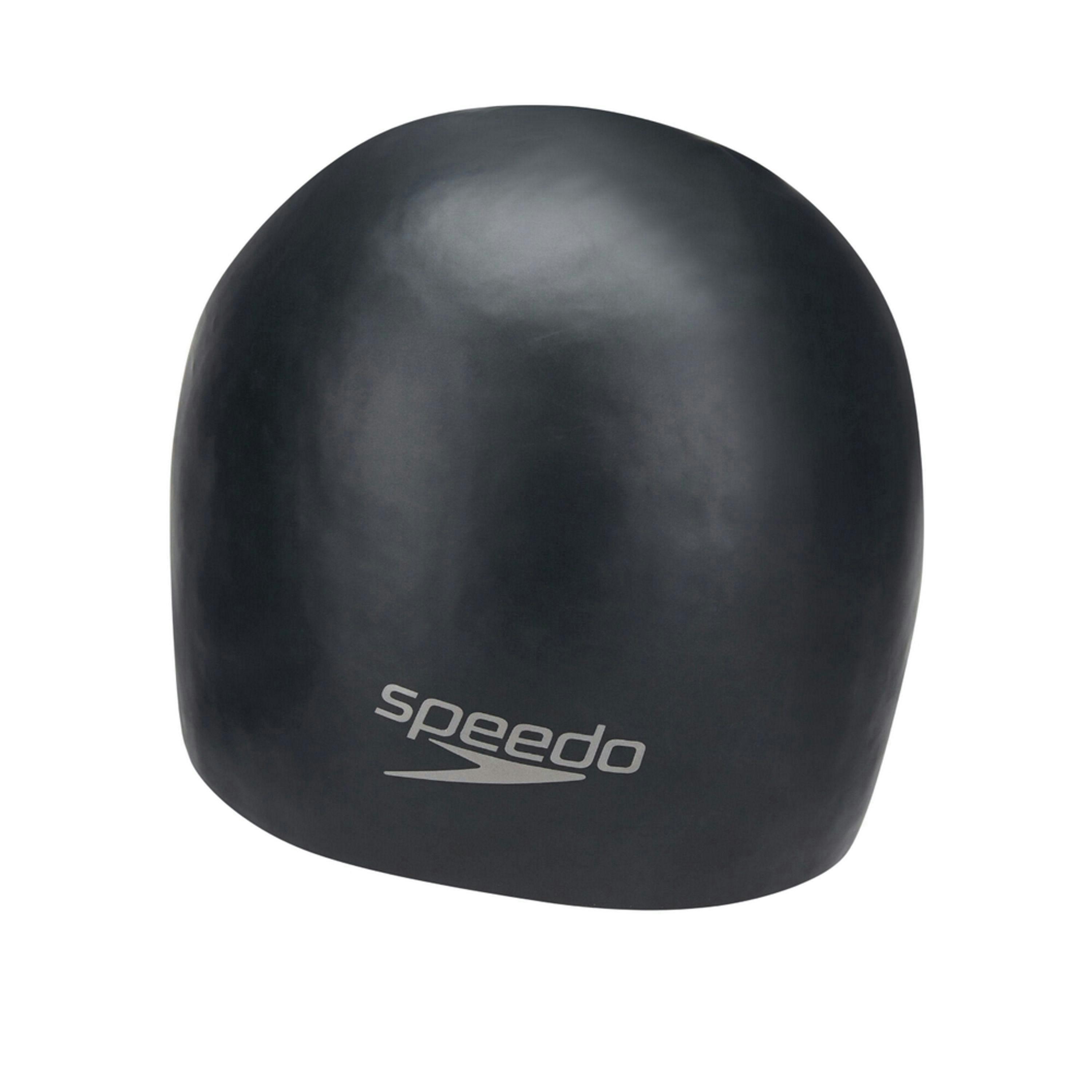 Speedo Plain Silicone Moulded Swimming Cap , view 3 of 4