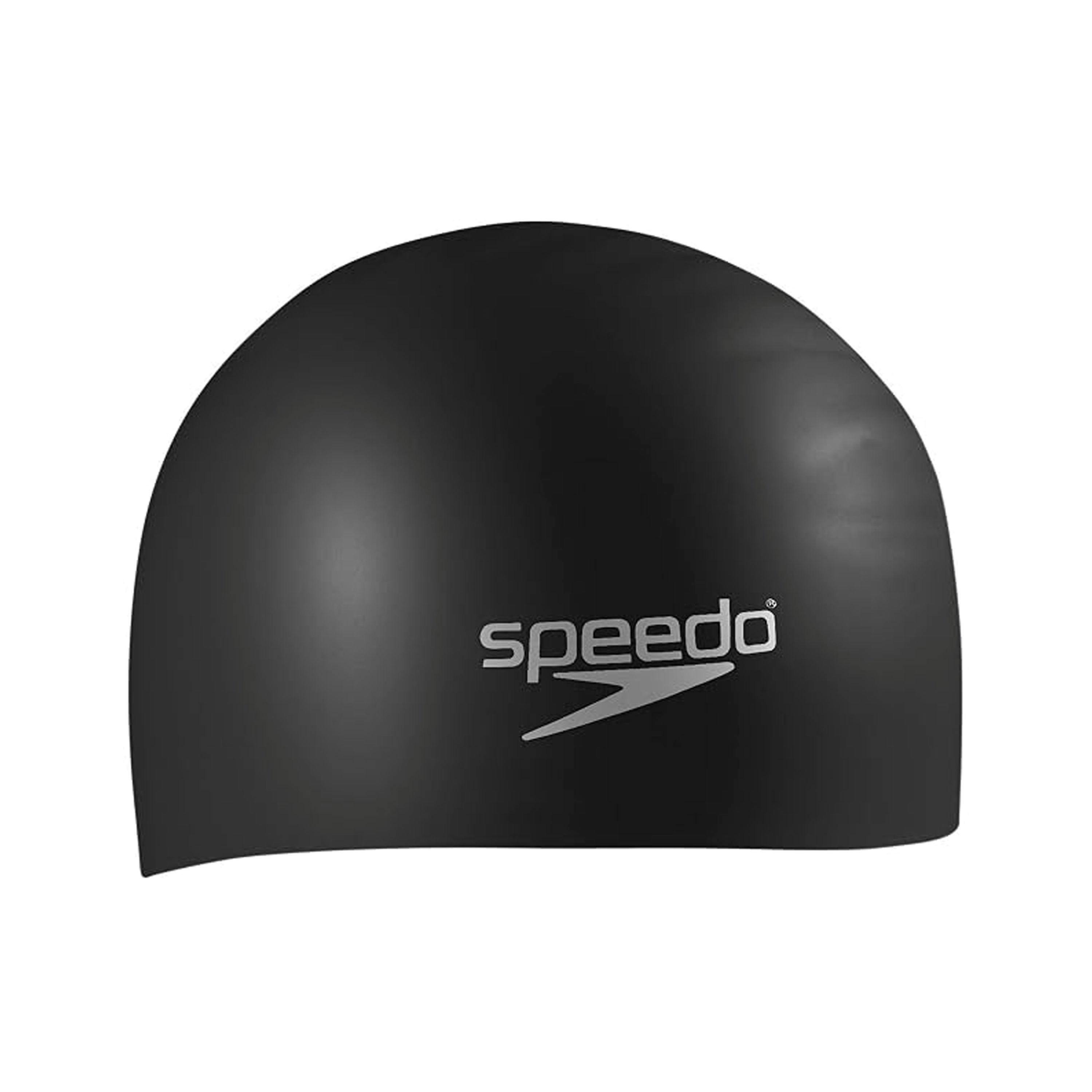 Speedo Plain Silicone Moulded Swimming Cap , view 4 of 4