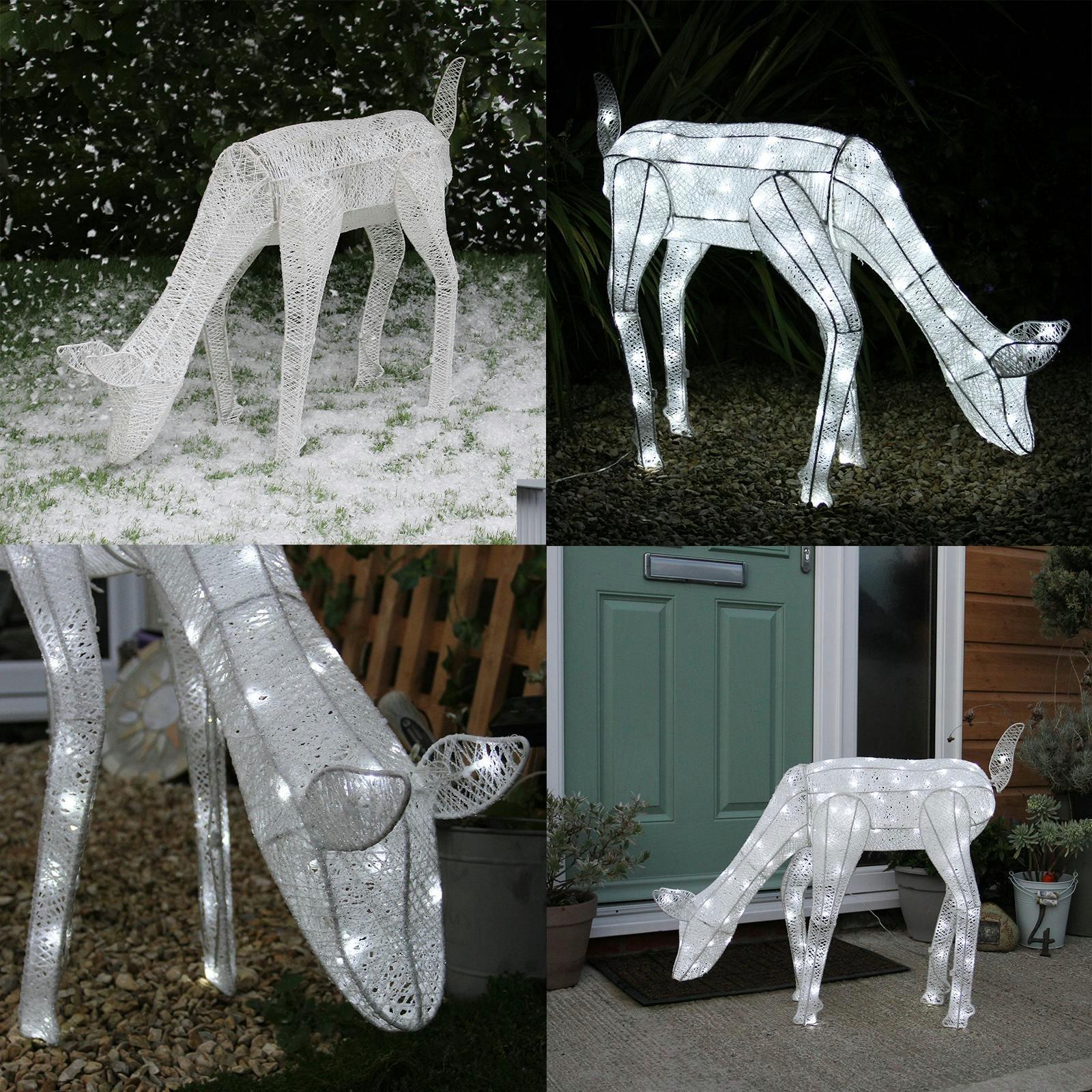 Large Light Up Grazing Doe Reindeer , view 4 of 4