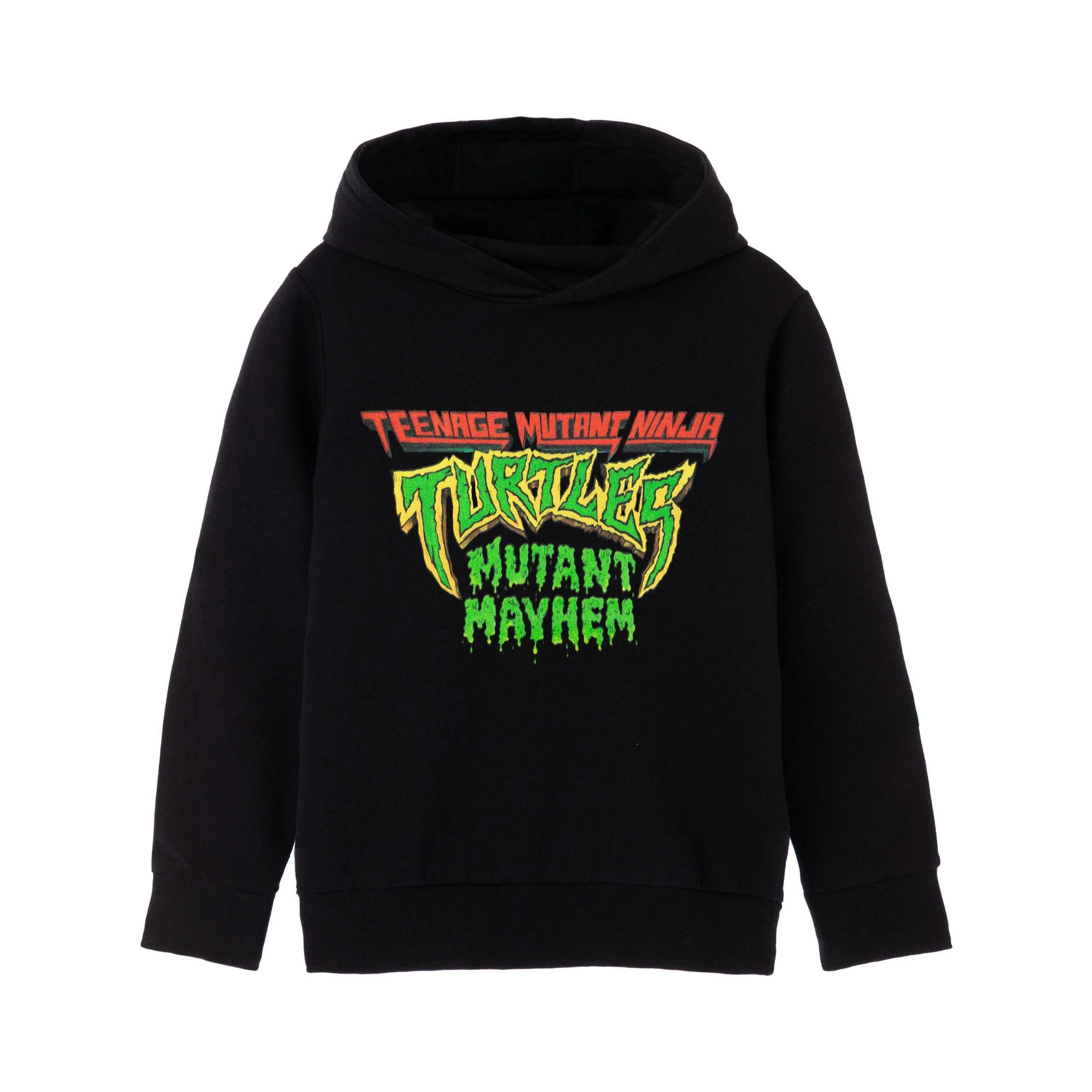 Teenage Mutant Ninja Turtles Boys Black Mutant Mayhem Logo Hoodie by Vanilla Underground , view 1 of 1